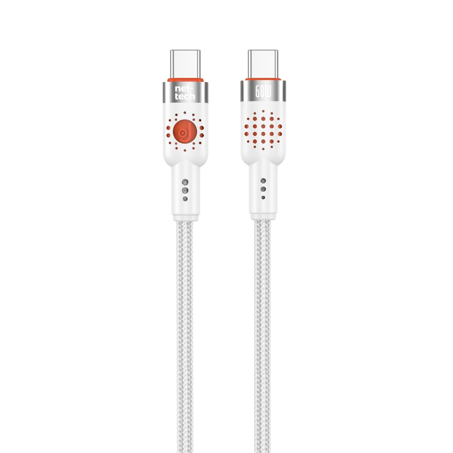 Nettech NT-DC32 60W Plastik 100 Cm Type-C To Type-C Şarj ve Data Kablosu NT-108296