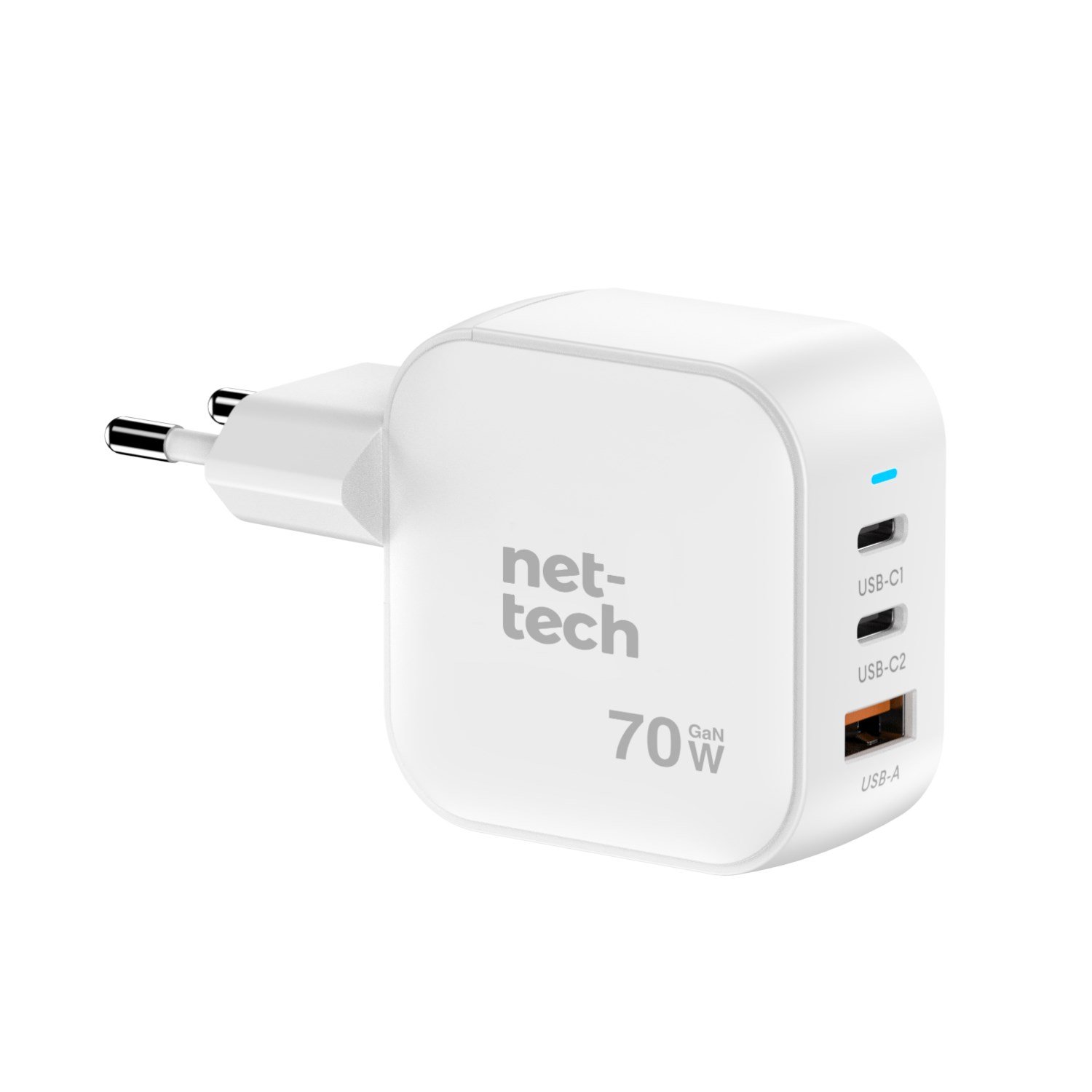 Nettech NT-HCH10 70W PD+QC GaNPrime Şarj Aleti NT-HCH10