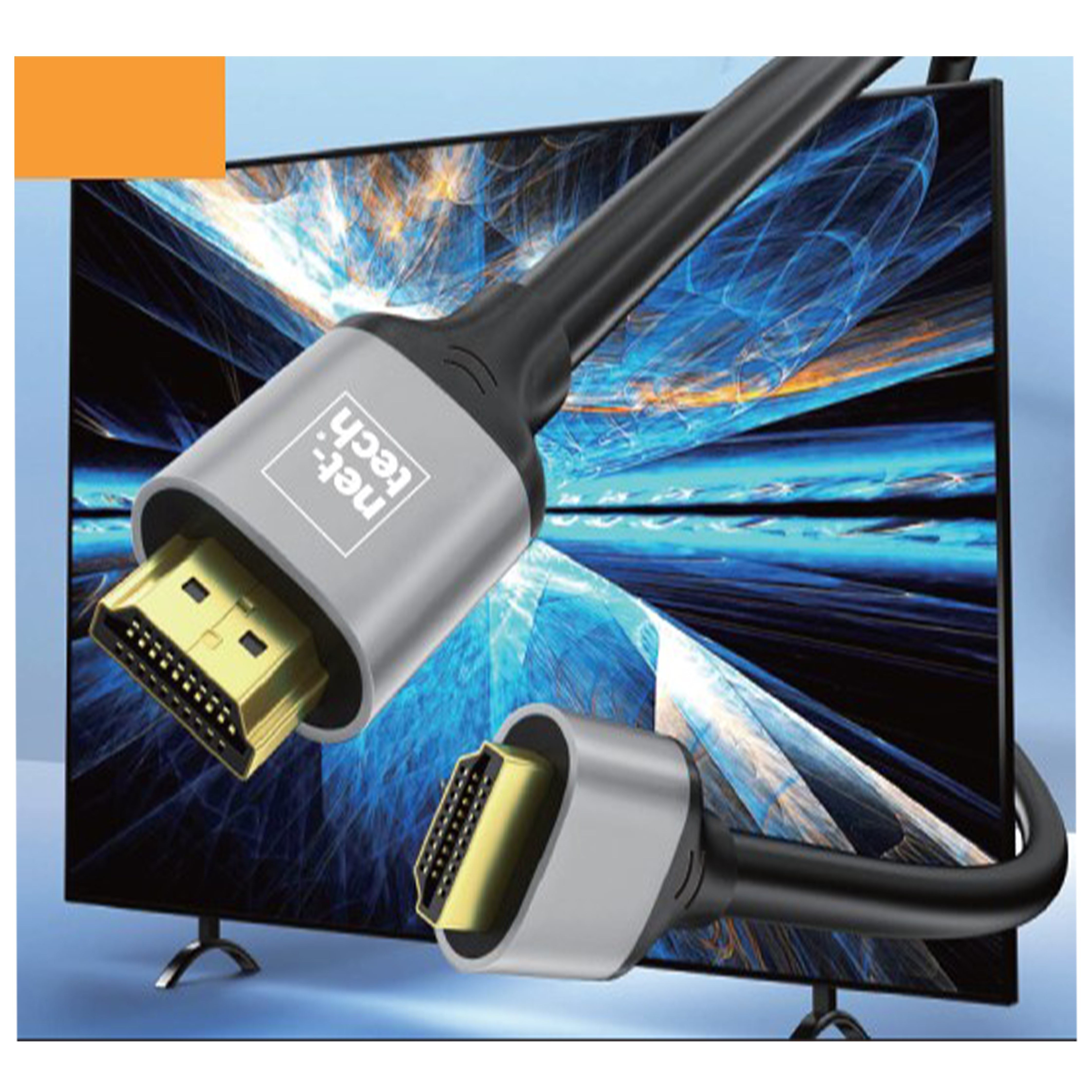 Nettech NT-HD02 4K İp Örgü 300 Cm Hdmi Kablo NT-100950