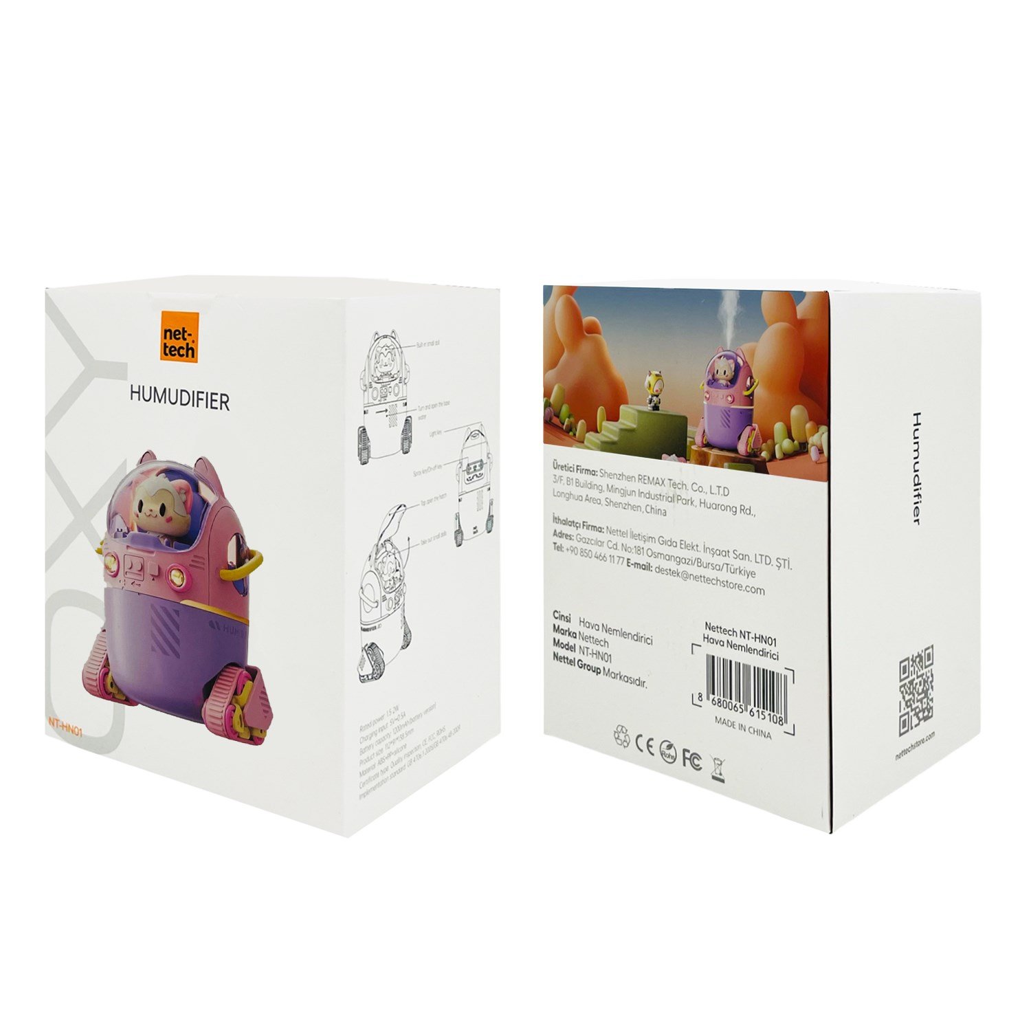Nettech NT-HN01 Ev-Ofis-Okul Ortam Nemlendirici NT-HN01