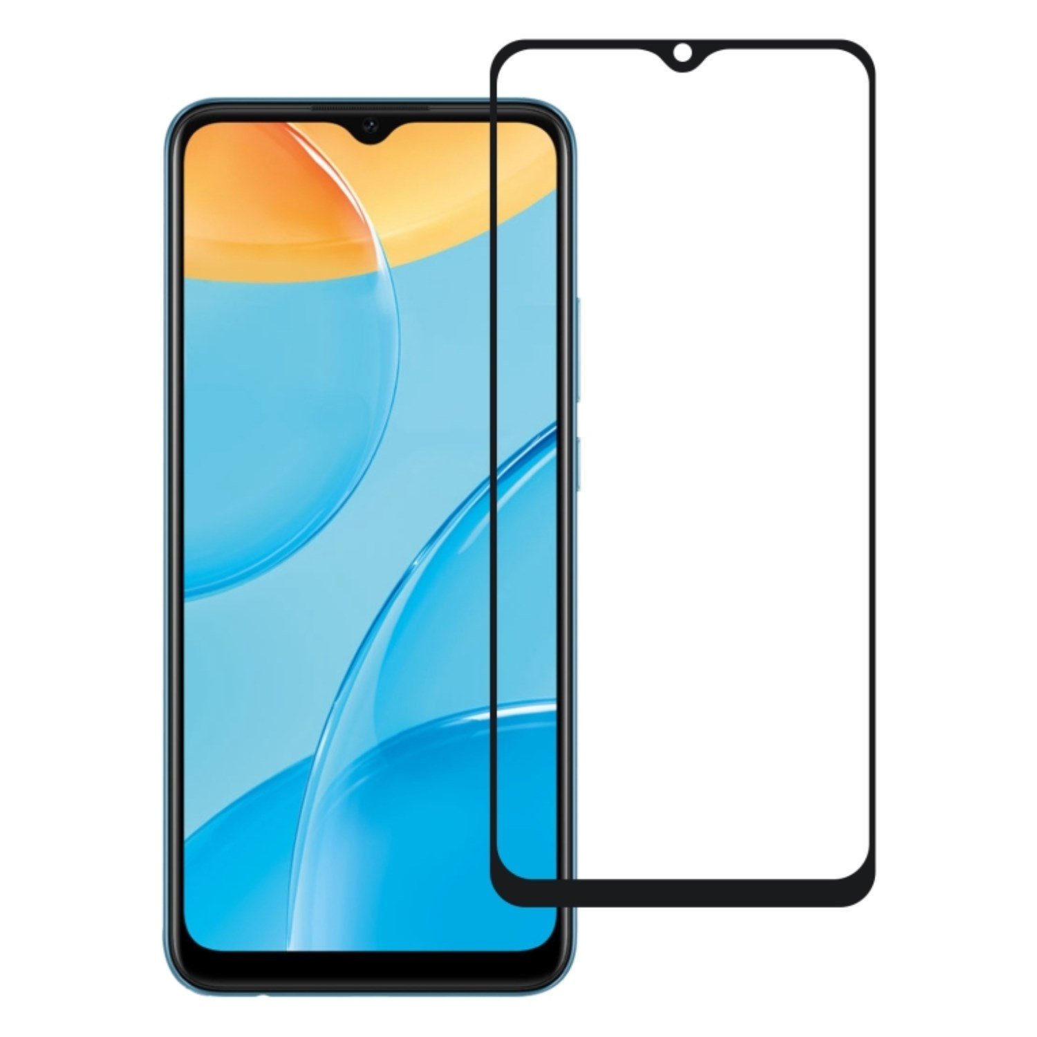 Nettech Oppo A35 Uyumlu 5D Glas Full Cam Koruyucu NT-115795