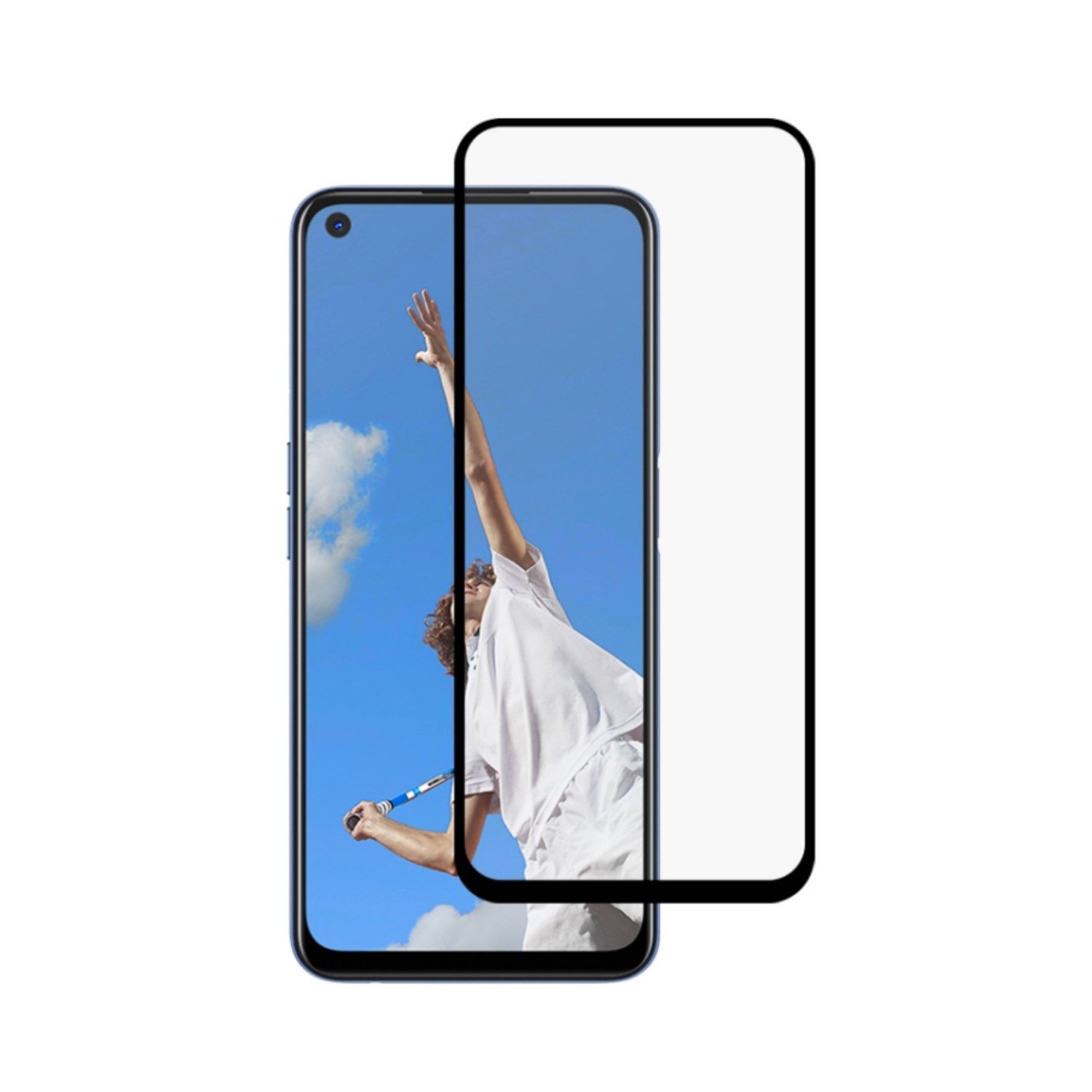 Nettech Oppo A52 Uyumlu 5D Glas Full Cam Koruyucu NT-98506