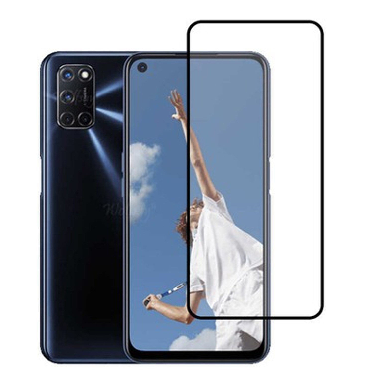 Nettech Oppo A53 Uyumlu 5D Glas Full Cam Koruyucu NT-98507