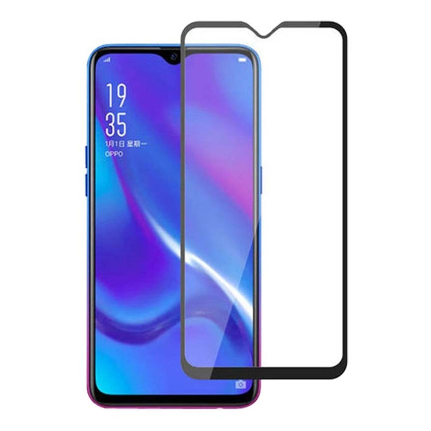 Nettech Oppo Reno 3 Uyumlu 5D Glas Full Cam Koruyucu NT-78784