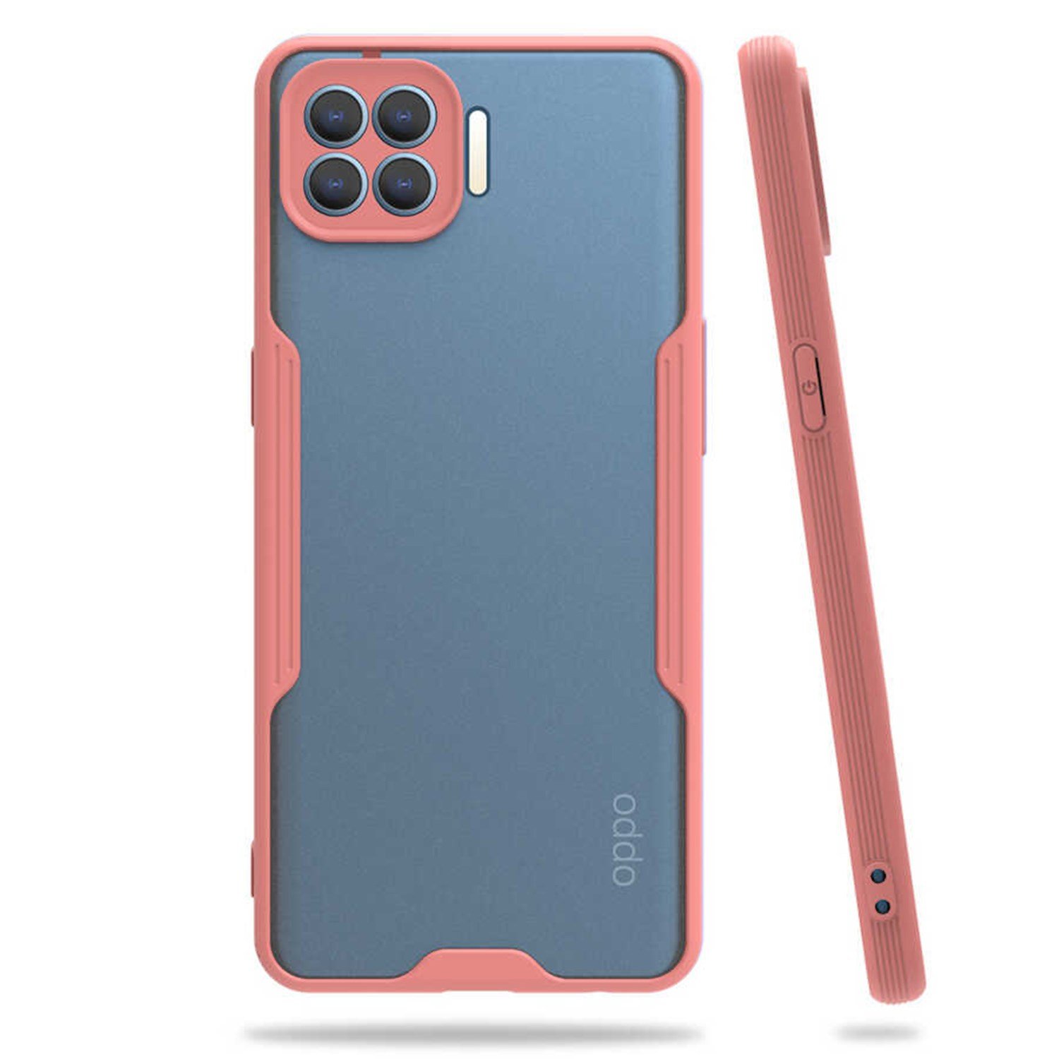 Nettech Oppo Reno 4 Lite Uyumlu Platin Seri Arka Koruma Kılıf NT-84377