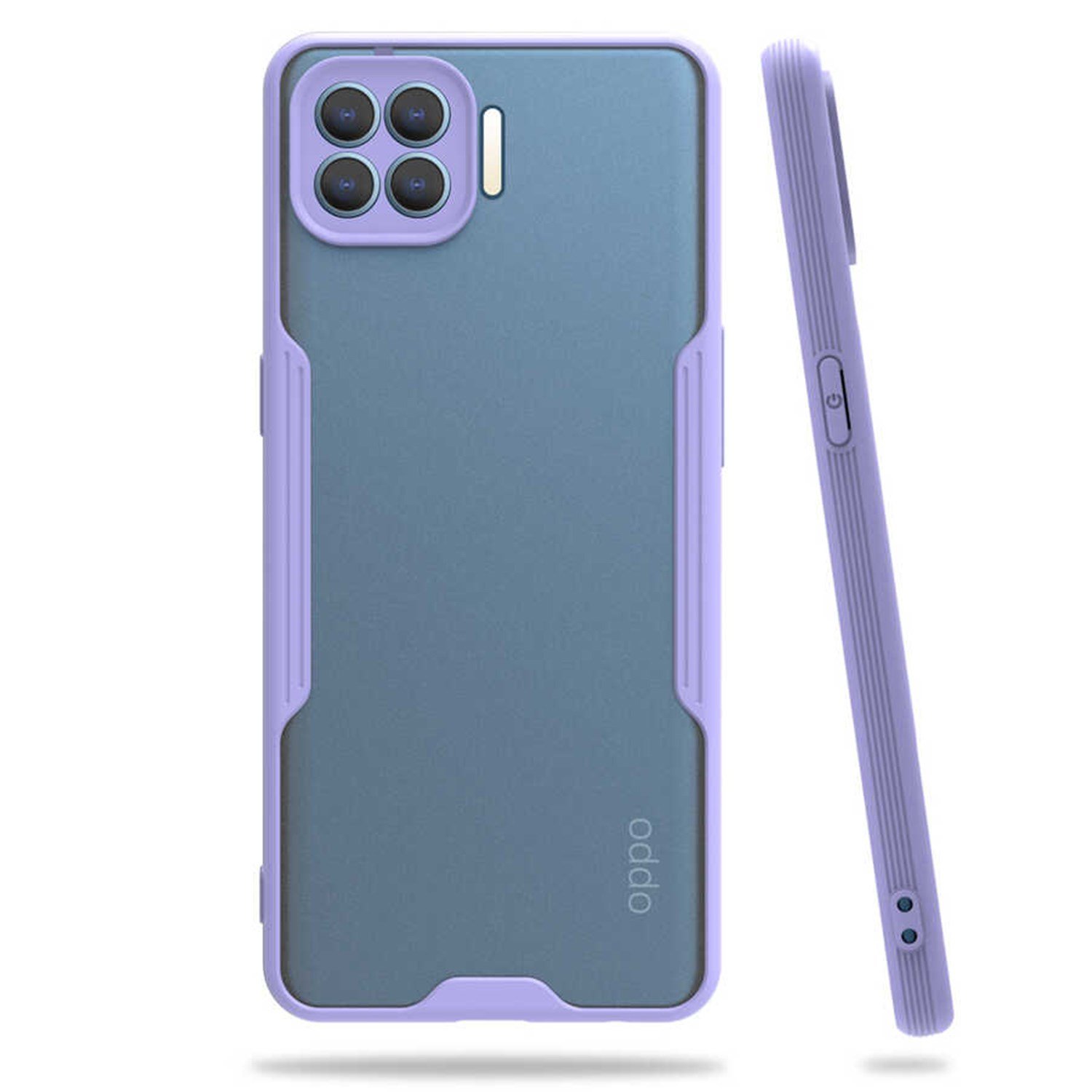 Nettech Oppo Reno 4 Lite Uyumlu Platin Seri Arka Koruma Kılıf NT-84377