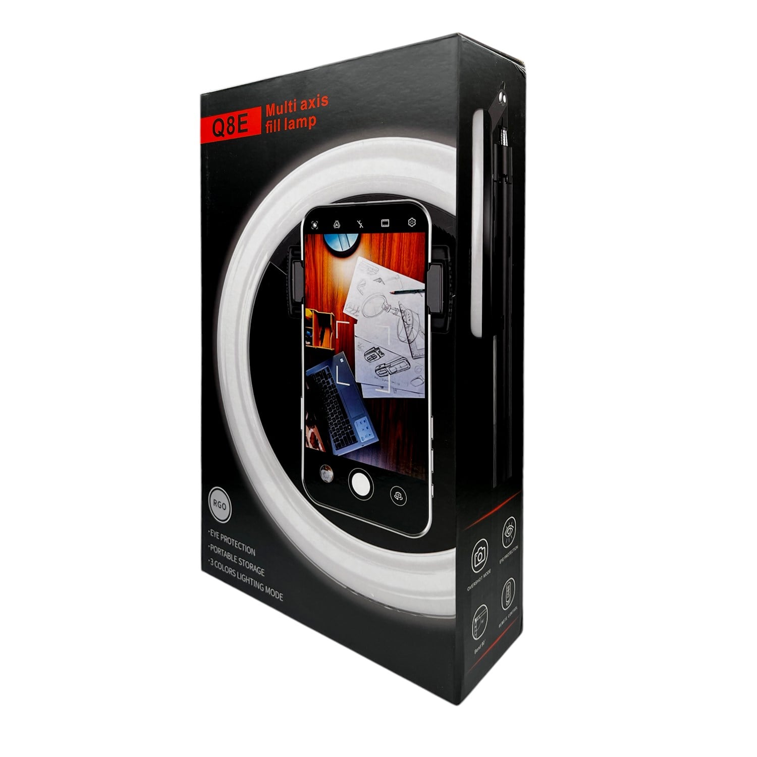 Nettech Q8E Telefon Rİng Light Selfie Çubuk NT-106766