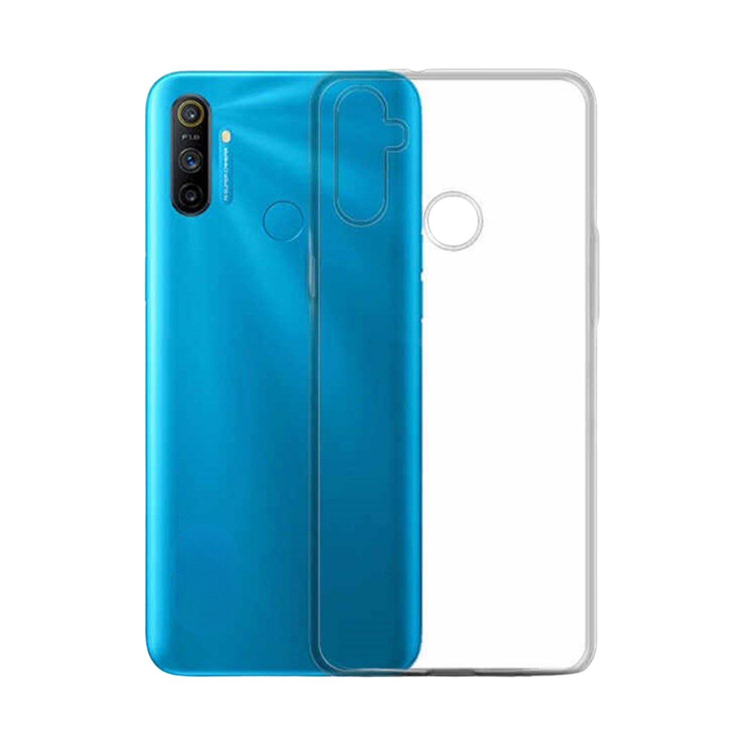 Nettech Realme C3 Uyumlu Tıpalı Şeffaf Seri Arka Koruma Kılıf NT-83746