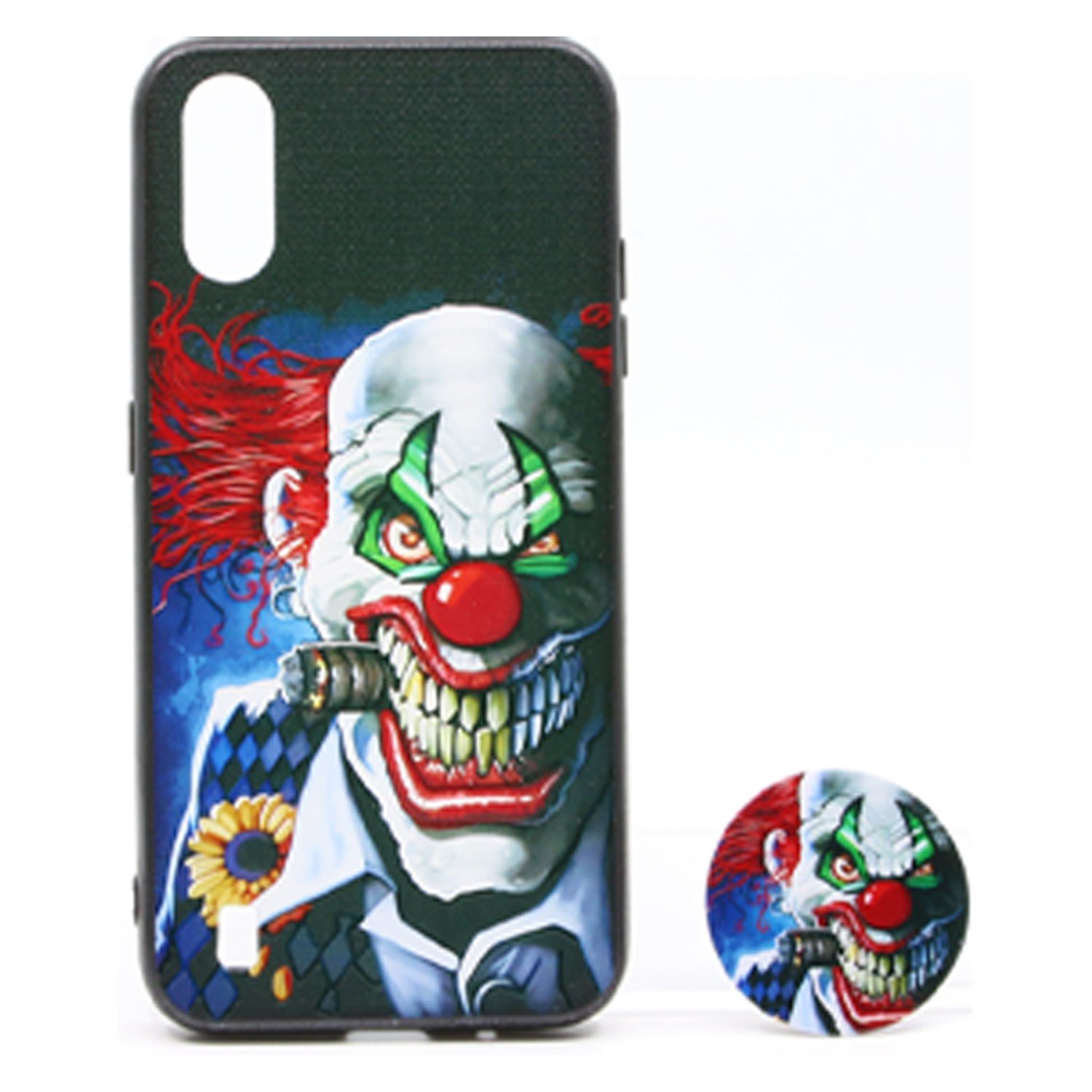 Nettech Samsung Galaxy A01 Uyumlu Desenli Popsocket Seri Arka Koruma Kılıf NT-79702