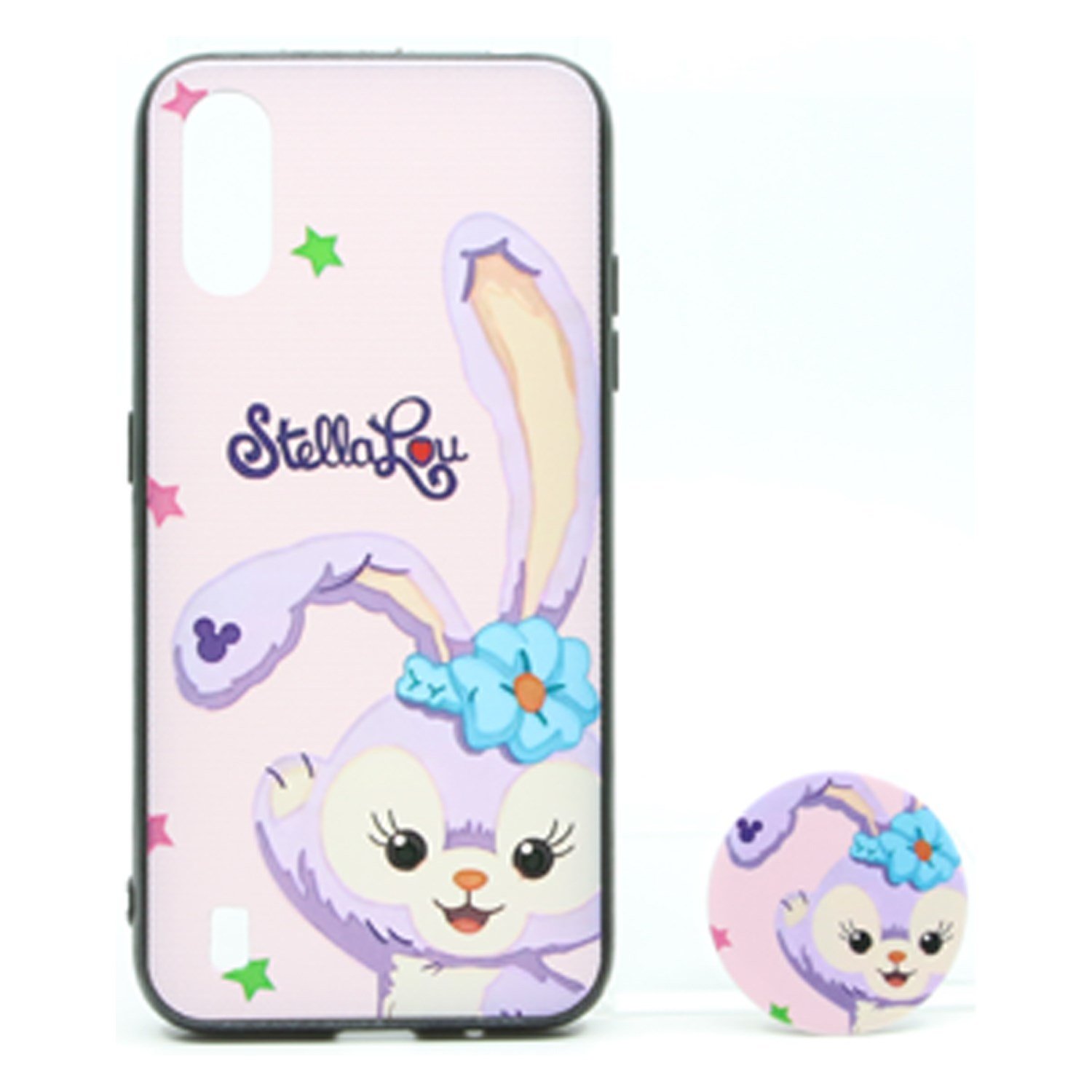 Nettech Samsung Galaxy A01 Uyumlu Desenli Popsocket Seri Arka Koruma Kılıf NT-79702