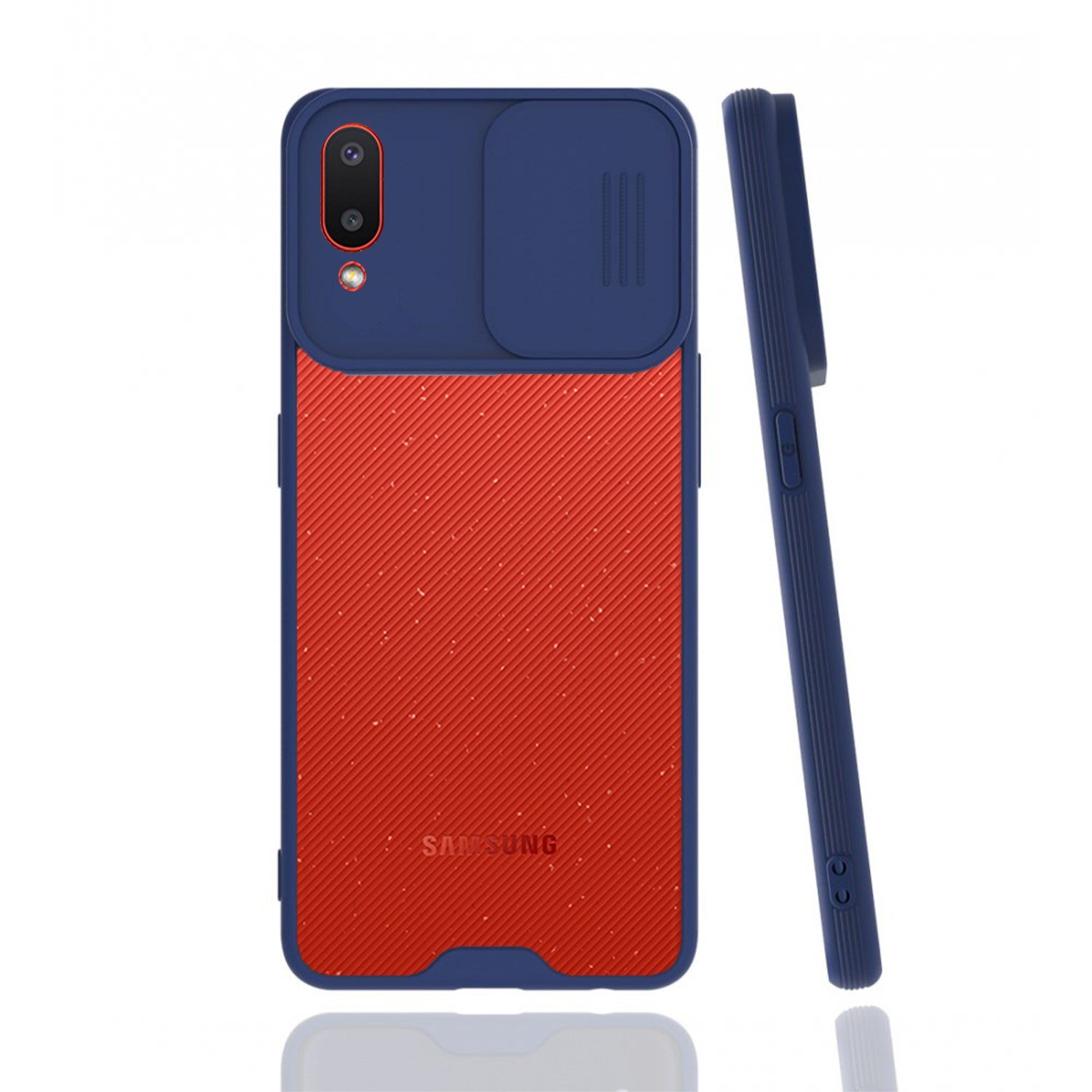 Nettech Samsung Galaxy A02 Uyumlu Platin Kamera Kızaklı Arka Koruma Kılıf NT-86729