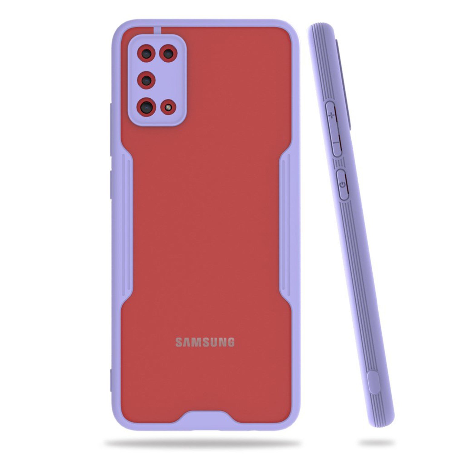 Nettech Samsung Galaxy A02S Uyumlu Platin Seri Arka Koruma Kılıf NT-84404