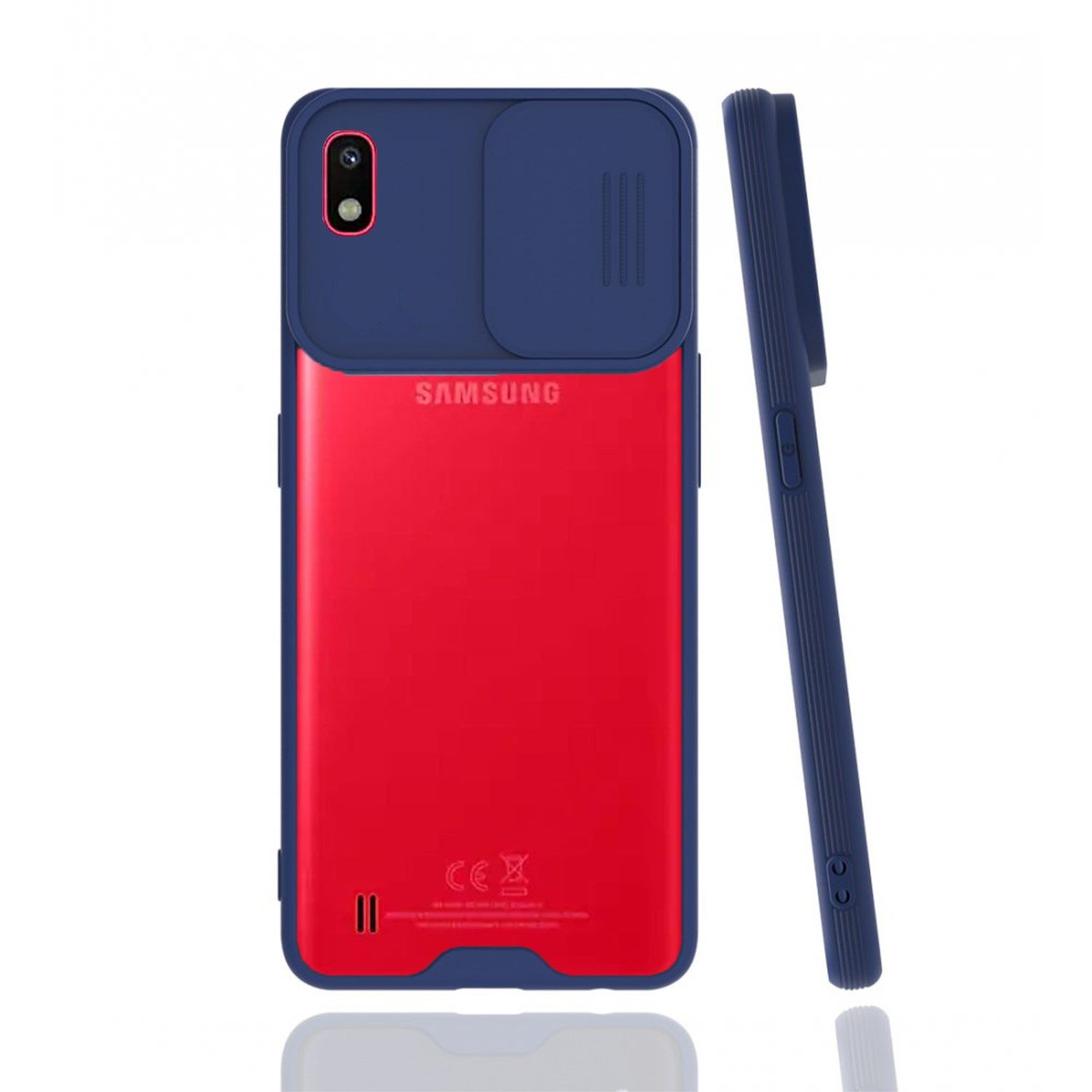 Nettech Samsung Galaxy A10 Uyumlu Platin Kamera Kızaklı Arka Koruma Kılıf NT-86747