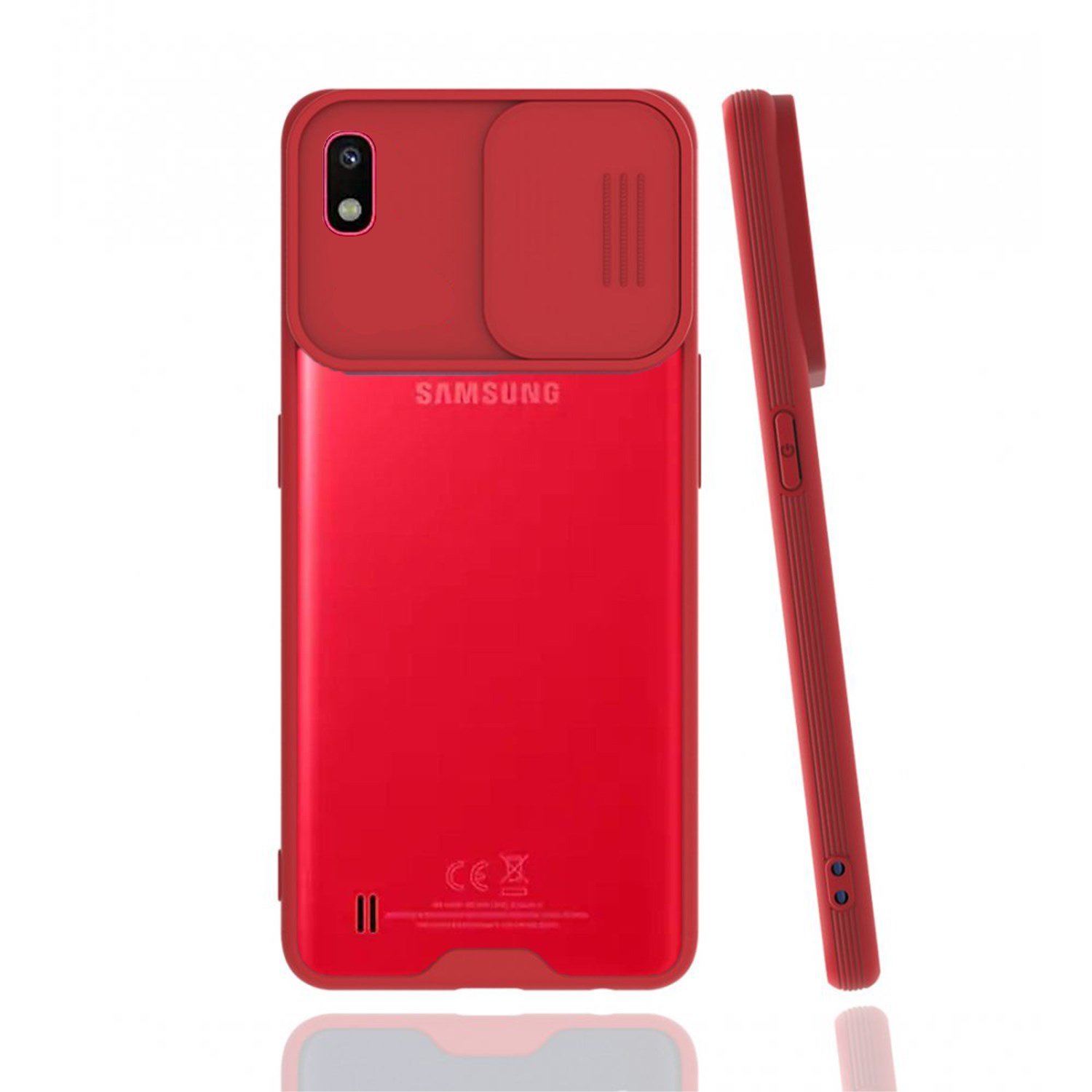 Nettech Samsung Galaxy A10 Uyumlu Platin Kamera Kızaklı Arka Koruma Kılıf NT-86747