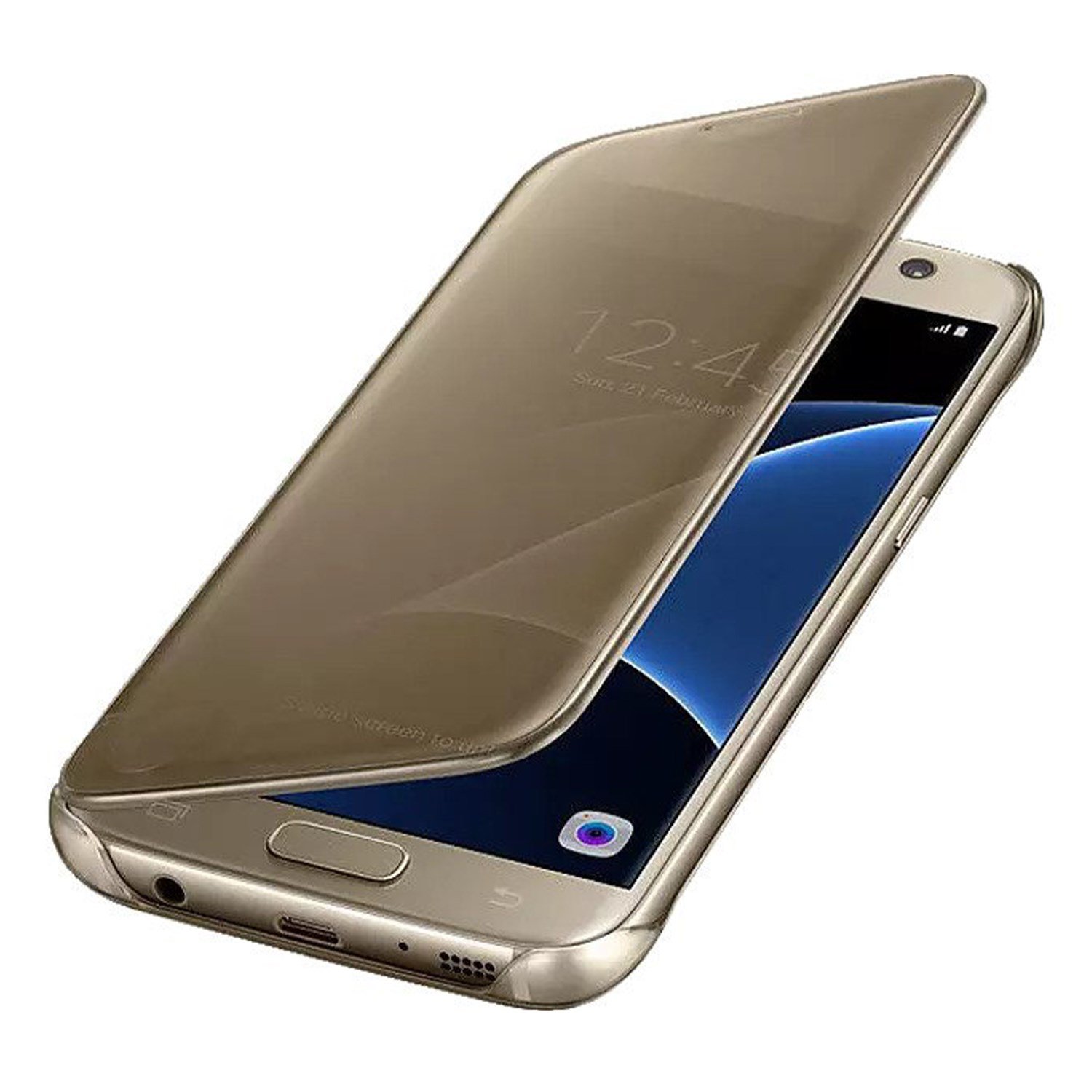Nettech Samsung Galaxy A10S Uyumlu Clear View Aynalı Kapaklı Kılıf NT-85577