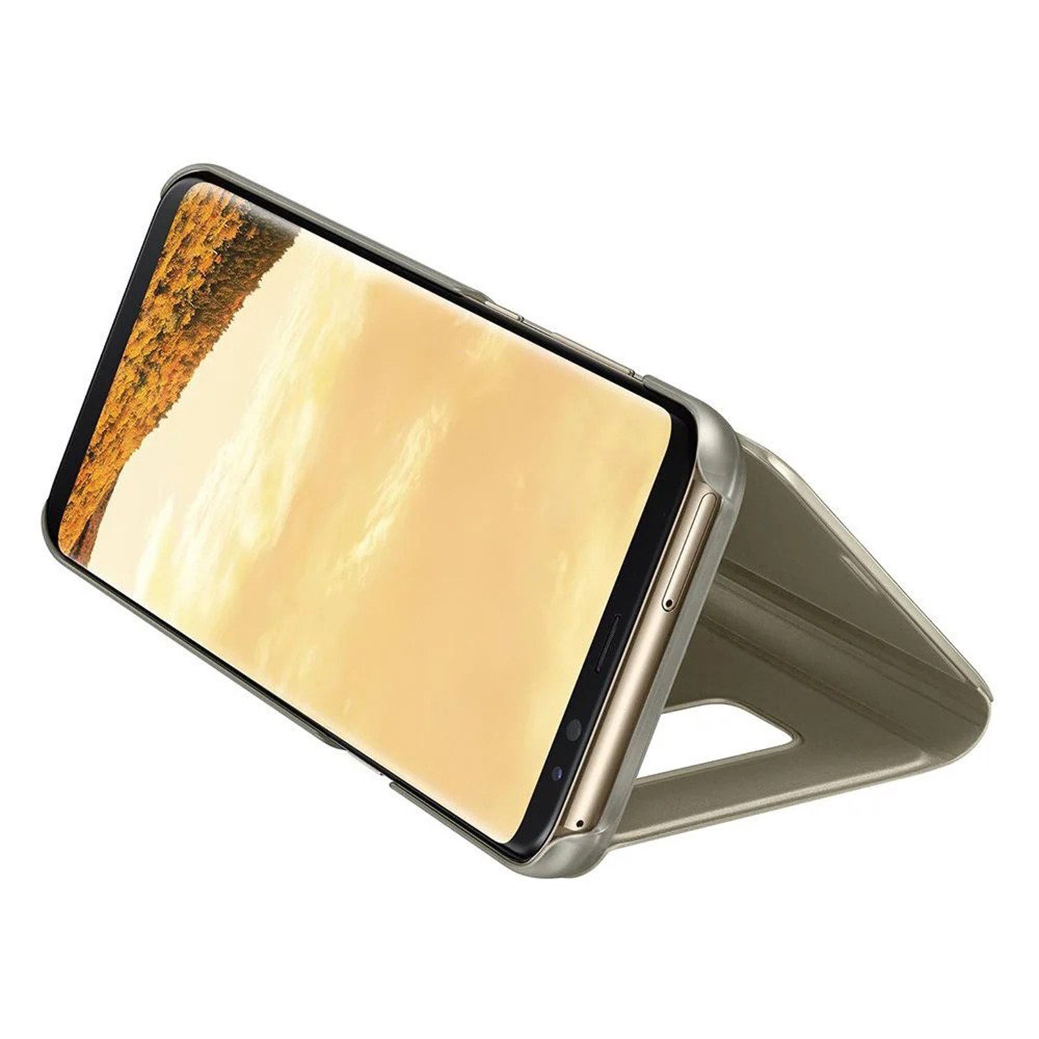 Nettech Samsung Galaxy A10S Uyumlu Clear View Aynalı Kapaklı Kılıf NT-85577