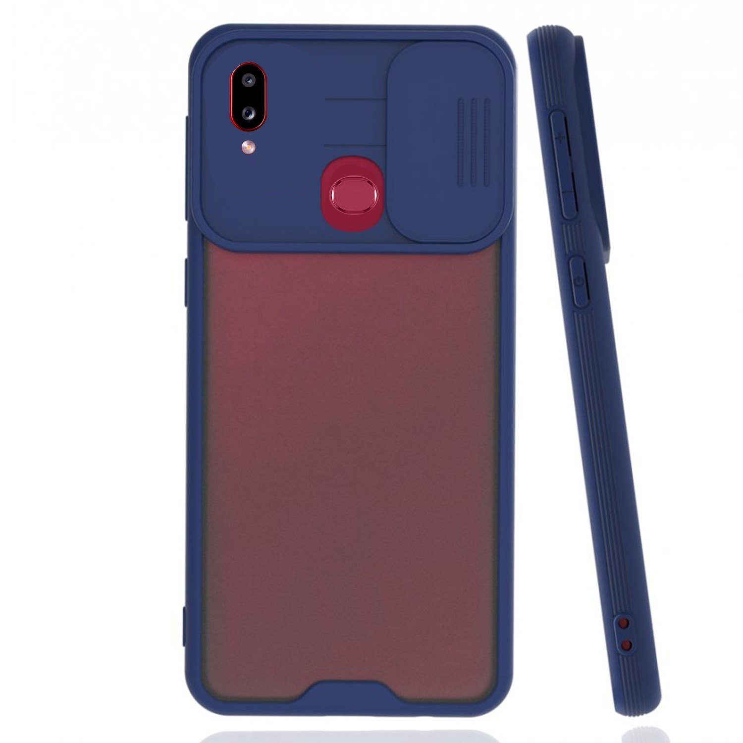 Nettech Samsung Galaxy A10S Uyumlu Platin Kamera Kızaklı Arka Koruma Kılıf NT-86741