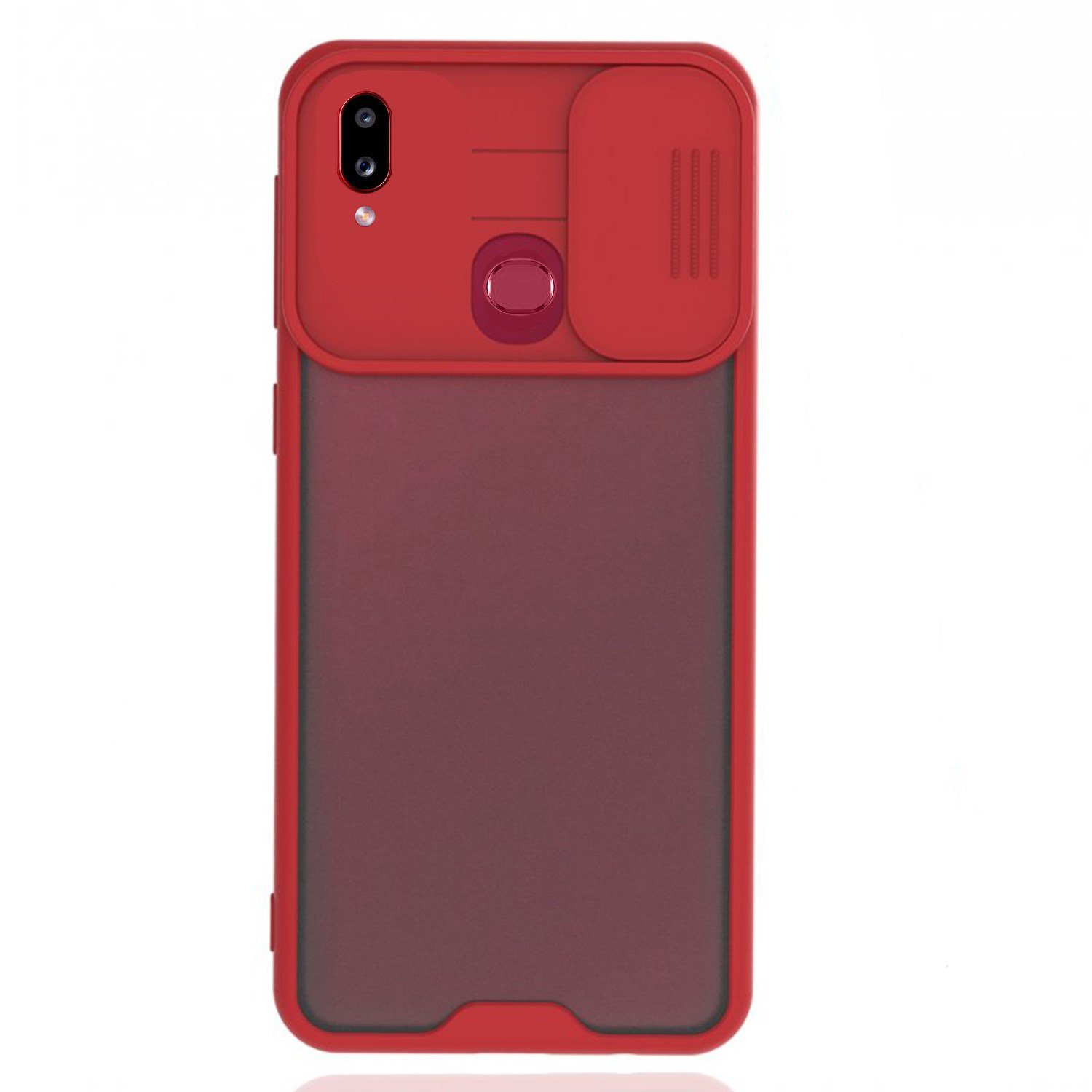 Nettech Samsung Galaxy A10S Uyumlu Platin Kamera Kızaklı Arka Koruma Kılıf NT-86741
