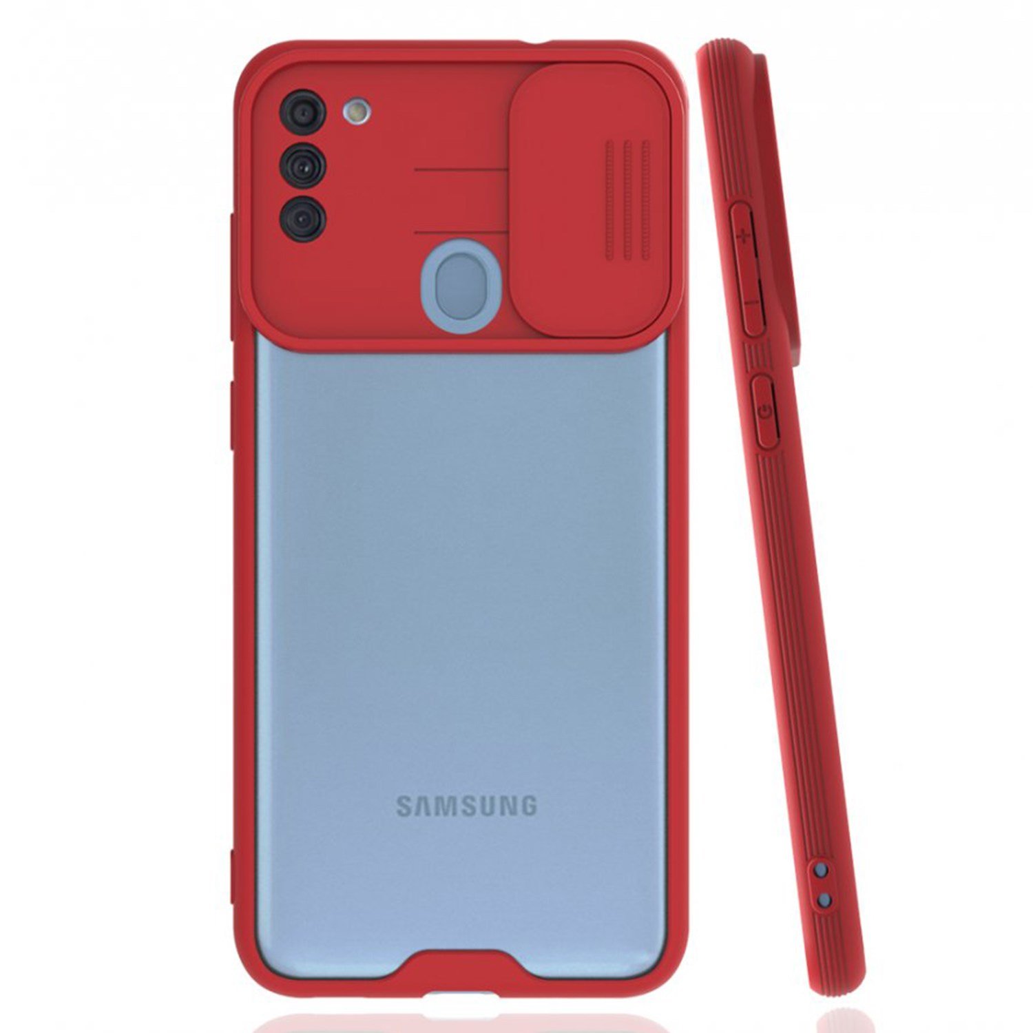 Nettech Samsung Galaxy A11 Uyumlu Platin Kamera Kızaklı Arka Koruma Kılıf NT-86660