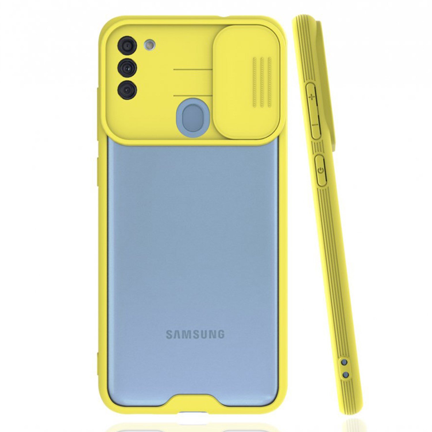 Nettech Samsung Galaxy A11 Uyumlu Platin Kamera Kızaklı Arka Koruma Kılıf NT-86660