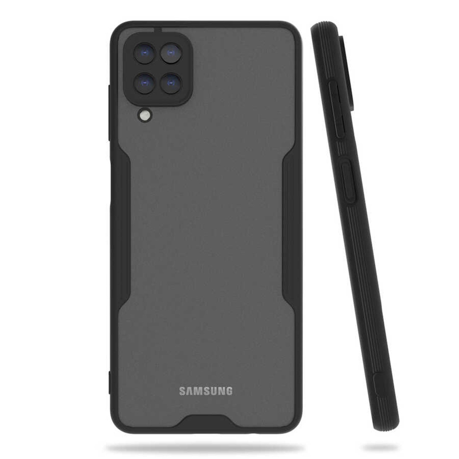 Nettech Samsung Galaxy A12 Uyumlu Platin Seri Arka Koruma Kılıf NT-84395