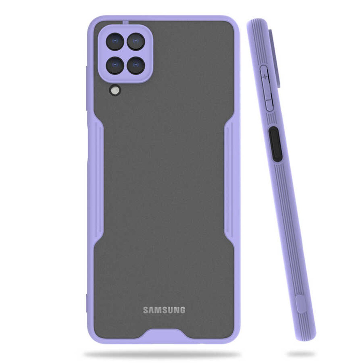 Nettech Samsung Galaxy A12 Uyumlu Platin Seri Arka Koruma Kılıf NT-84395