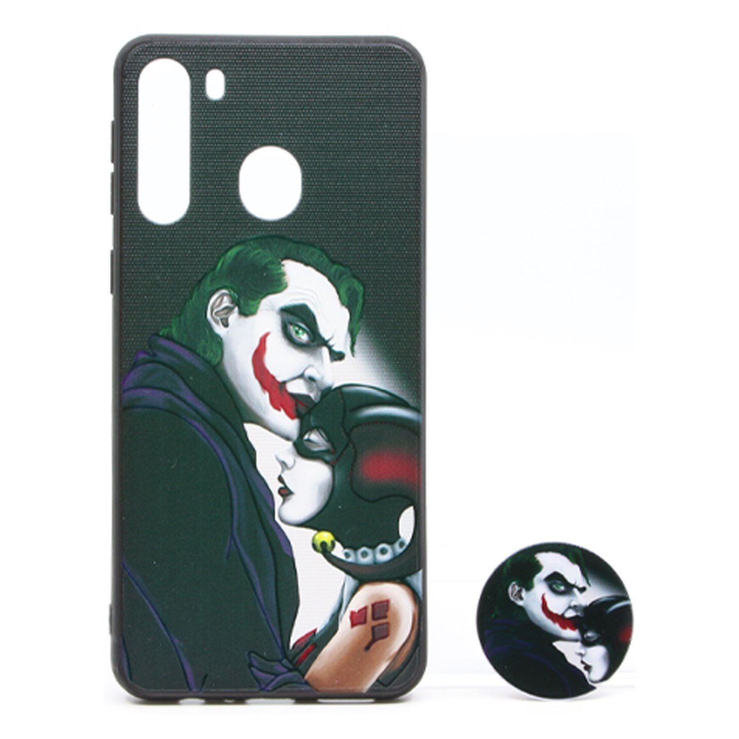 Nettech Samsung Galaxy A21 Uyumlu Desenli Popsocket Seri Arka Koruma Kılıf NT-79708
