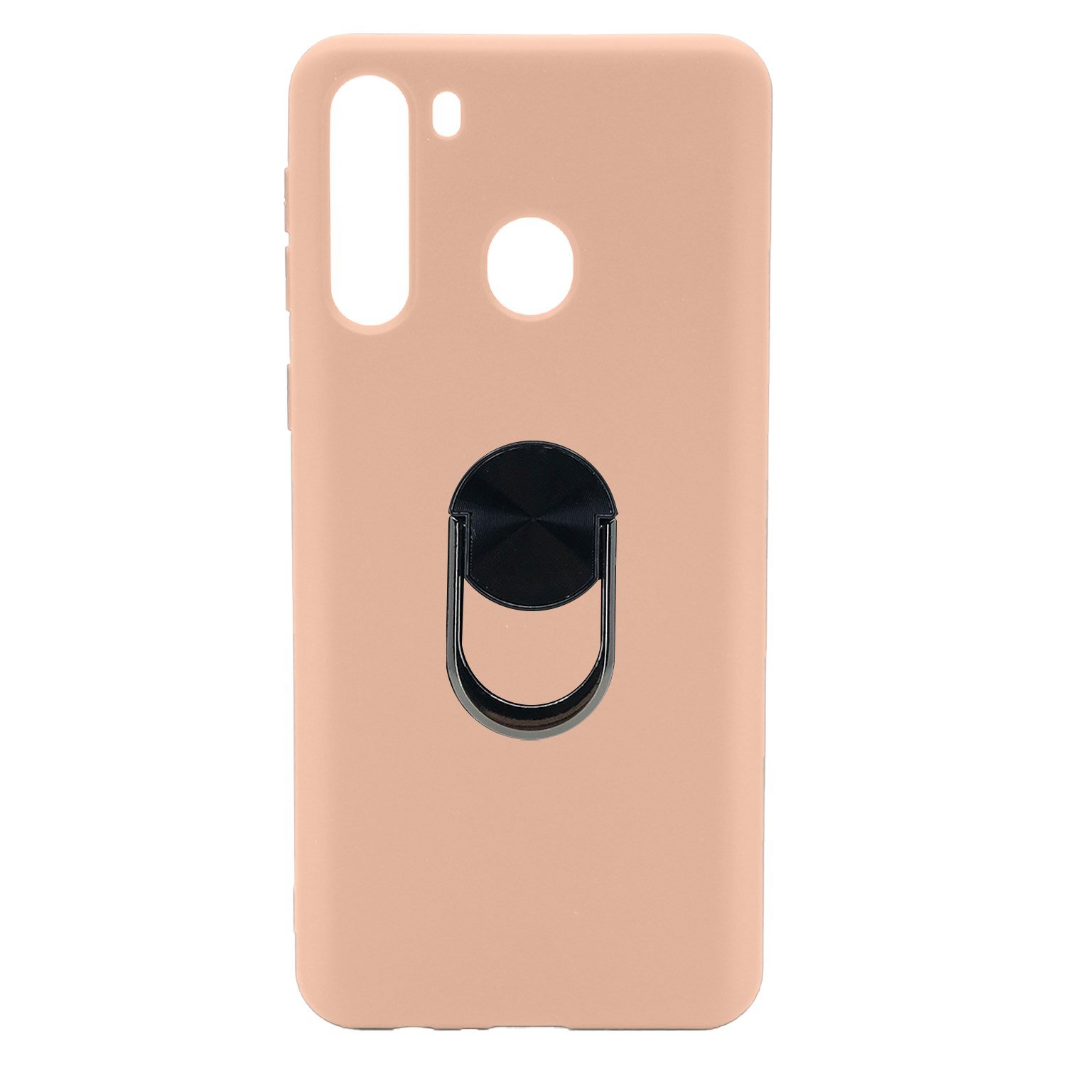 Nettech Samsung Galaxy A21 Uyumlu Leather Ring Nano Arka Koruma Kılıf NT-83010
