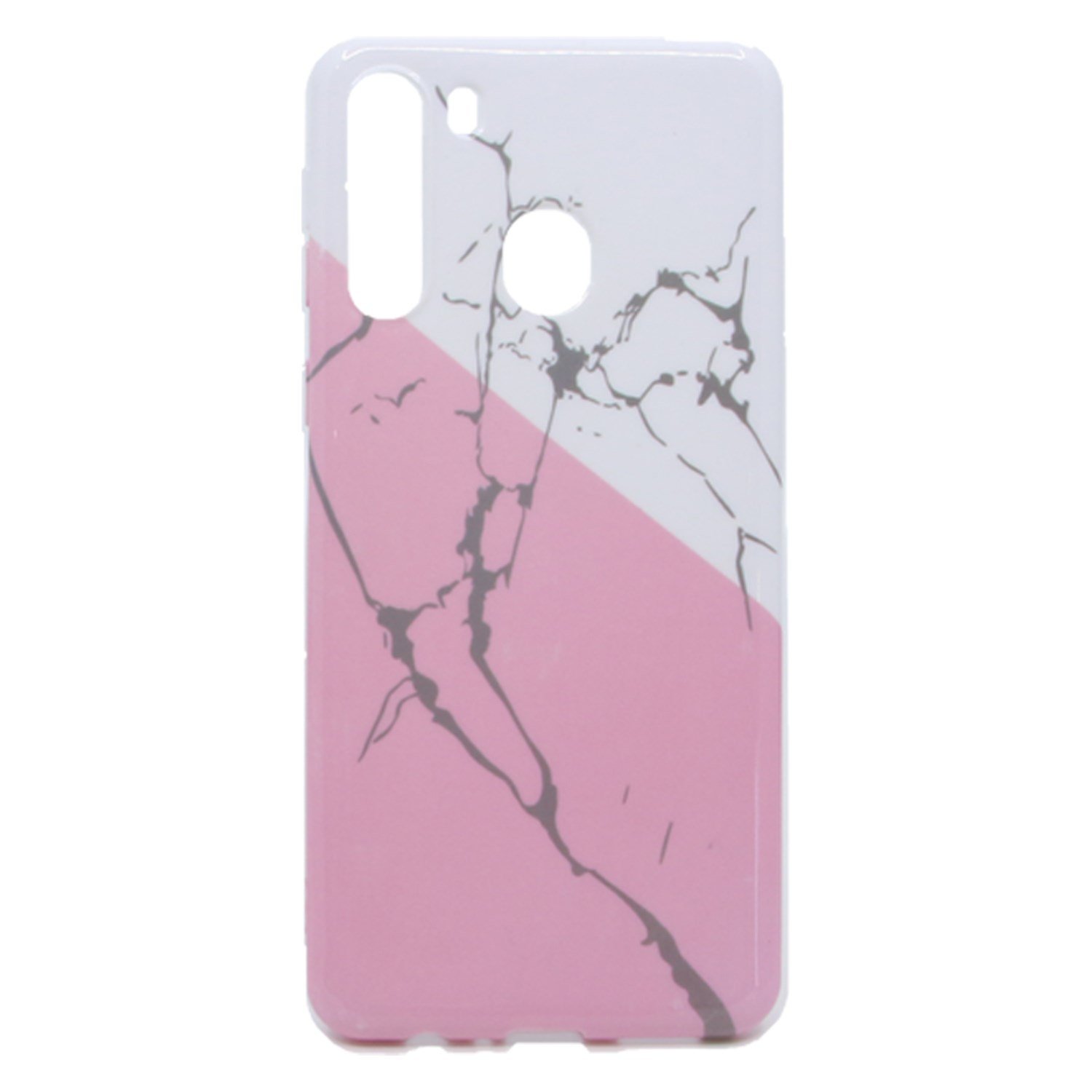 Nettech Samsung Galaxy A21 Uyumlu Mermer Desenli Arka Koruma Kılıf NT-79117