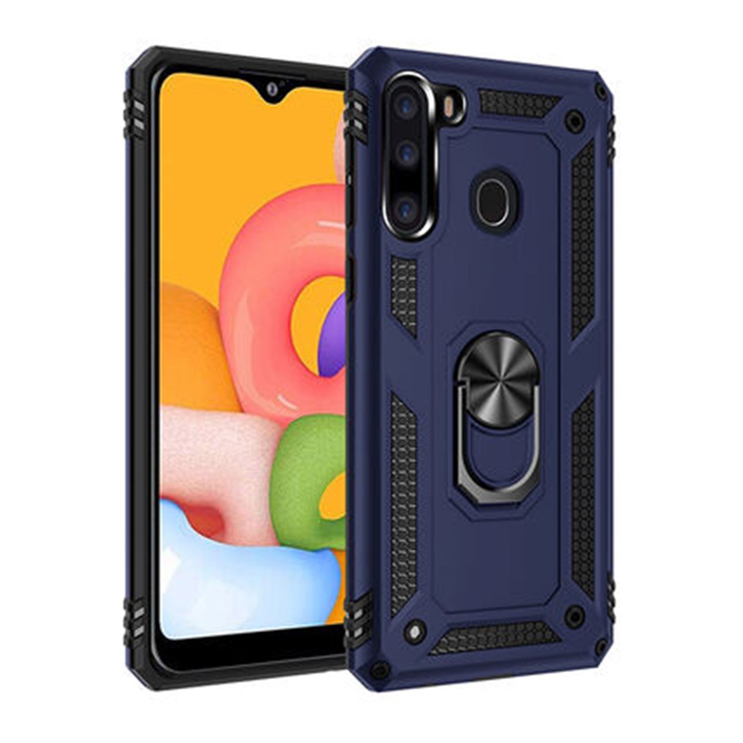 Nettech Samsung Galaxy A21 Uyumlu Panzer Seri Arka Koruma Kılıf NT-81206