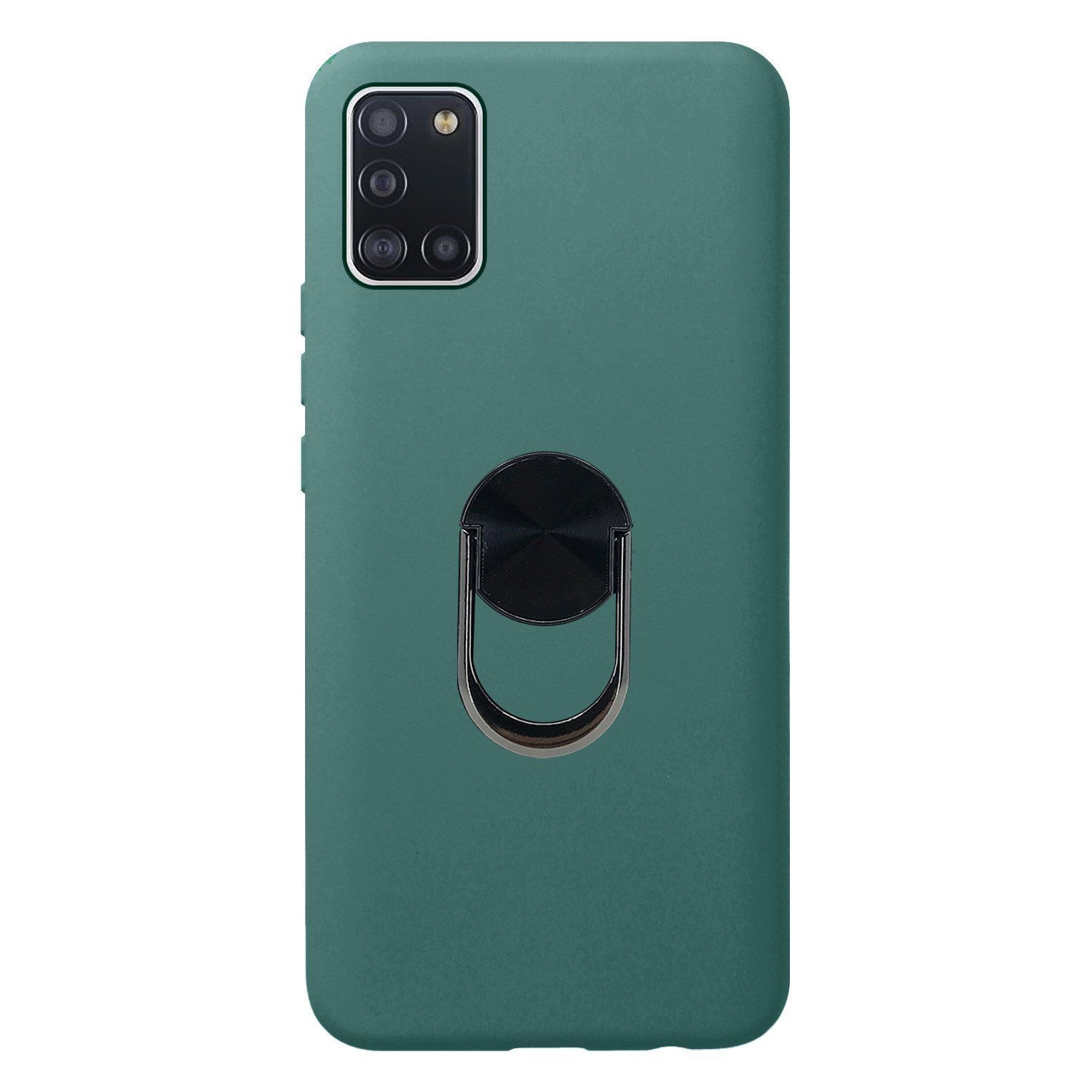 Nettech Samsung Galaxy A31 Uyumlu Leather Ring Nano Arka Koruma Kılıf NT-83076