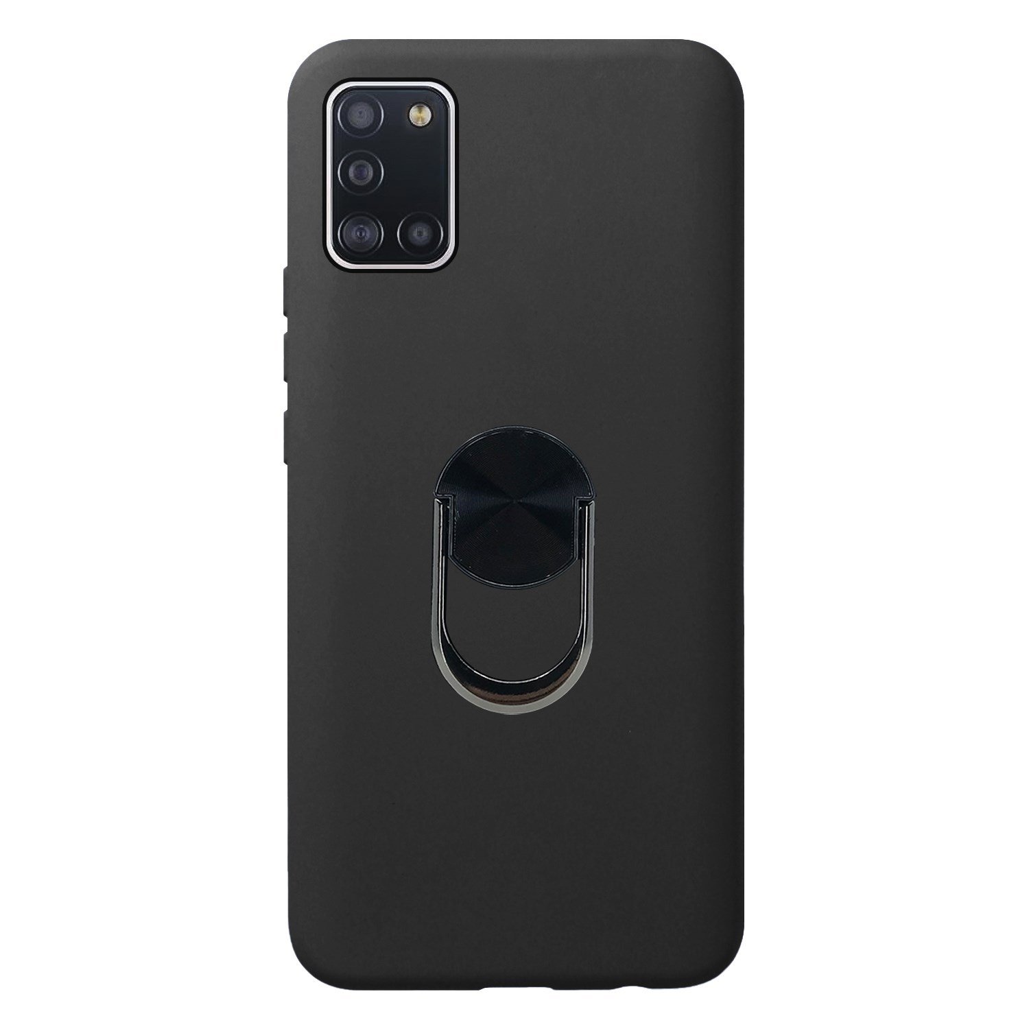 Nettech Samsung Galaxy A31 Uyumlu Leather Ring Nano Arka Koruma Kılıf NT-83076