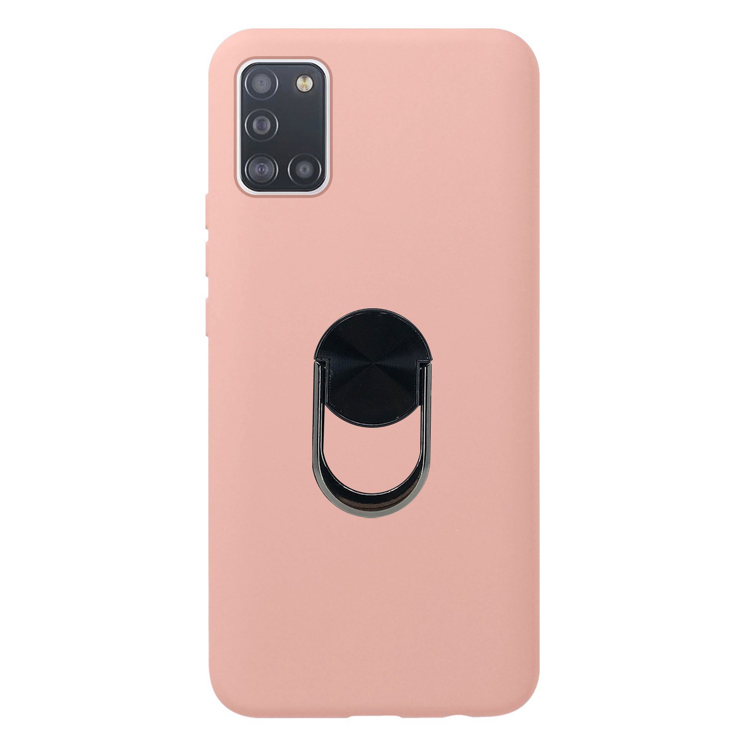 Nettech Samsung Galaxy A31 Uyumlu Leather Ring Nano Arka Koruma Kılıf NT-83076