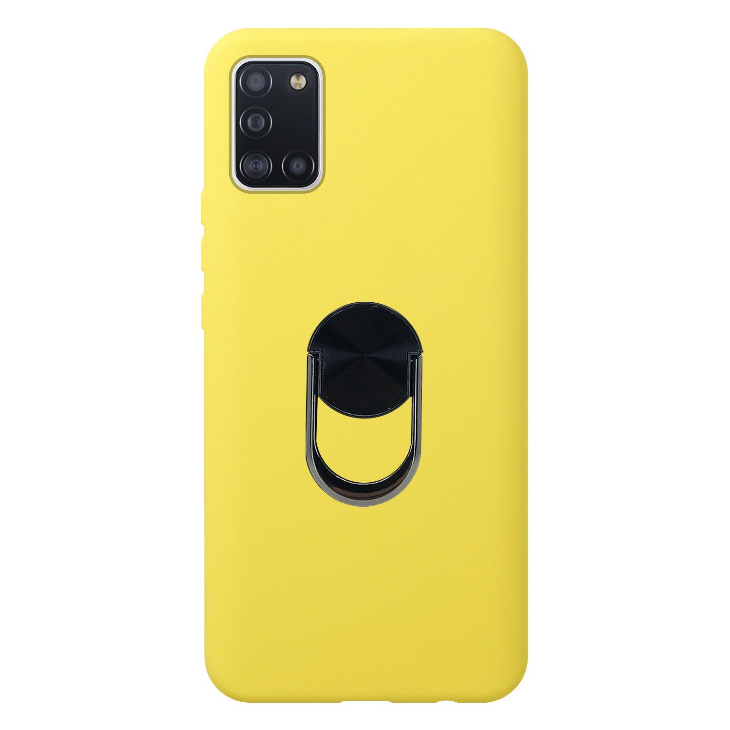 Nettech Samsung Galaxy A31 Uyumlu Leather Ring Nano Arka Koruma Kılıf NT-83076