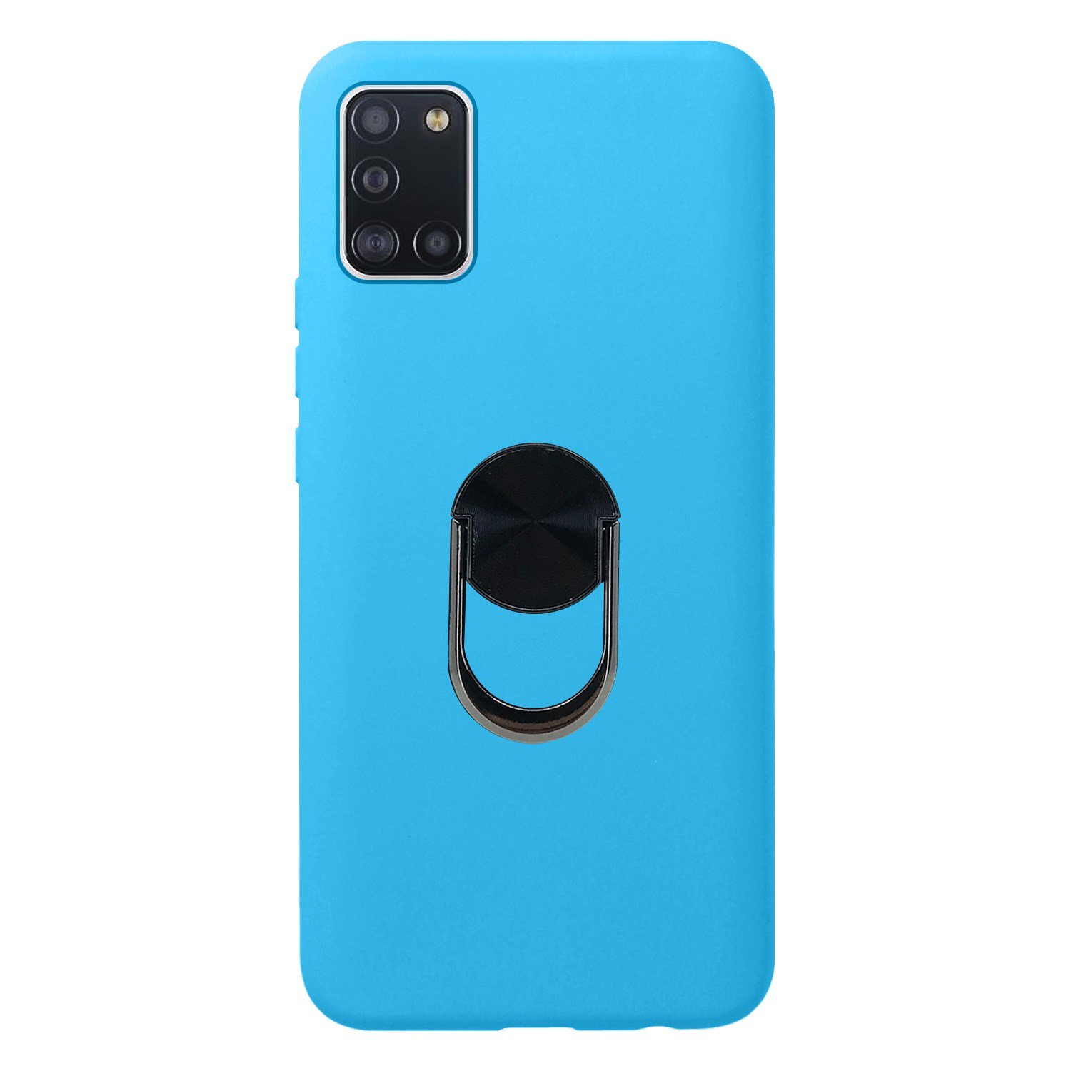 Nettech Samsung Galaxy A31 Uyumlu Leather Ring Nano Arka Koruma Kılıf NT-83076