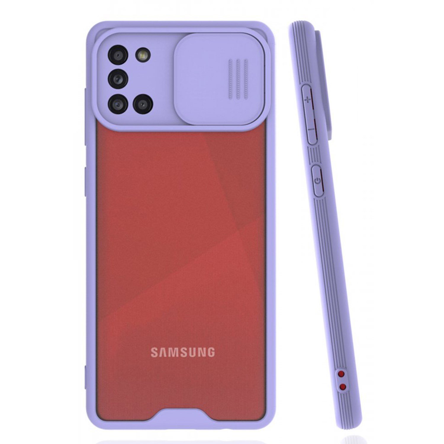 Nettech Samsung Galaxy A31 Uyumlu Platin Kamera Kızaklı Arka Koruma Kılıf NT-86672