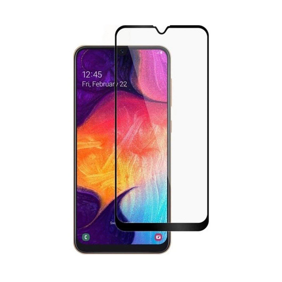 Nettech Samsung Galaxy A50 Uyumlu 5D Glas Full Cam Koruyucu VR-14845