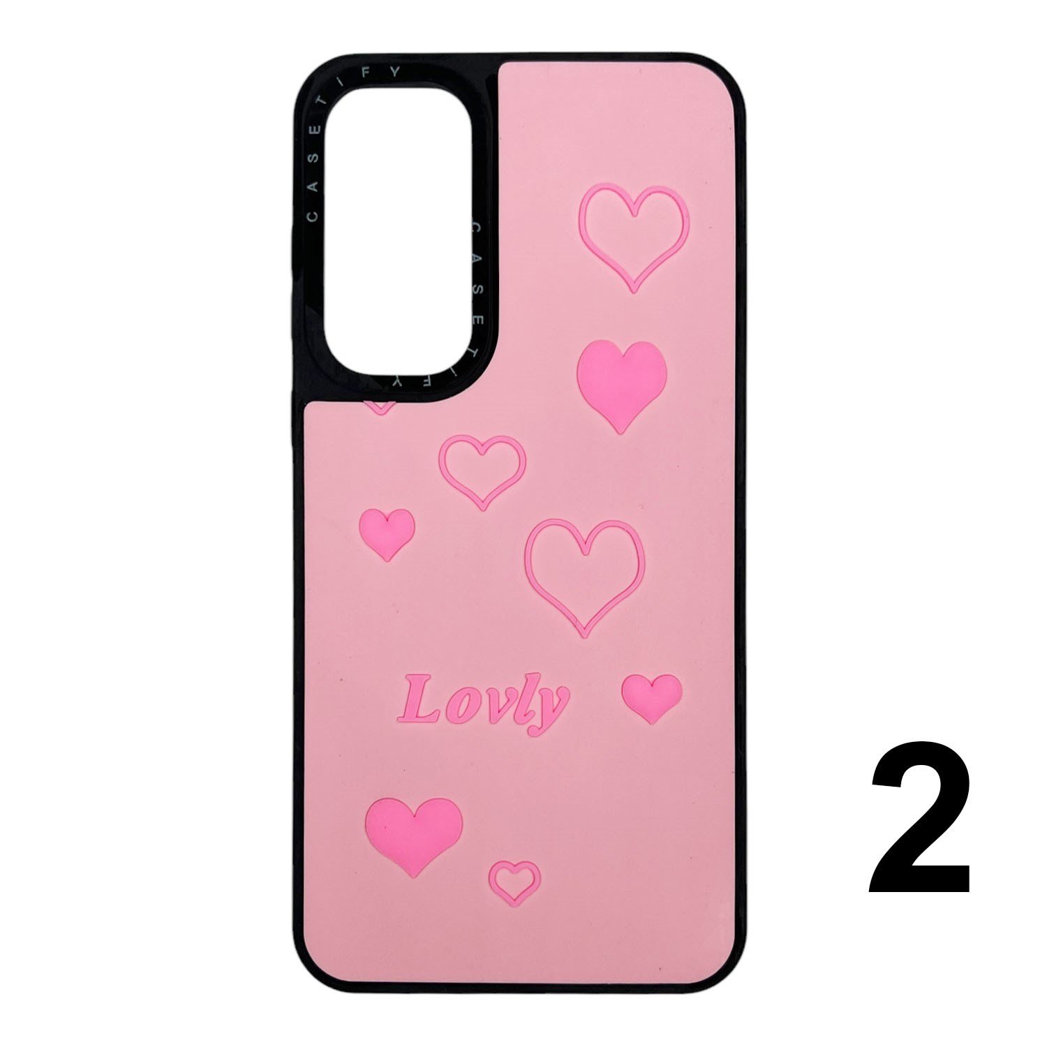 Nettech Samsung Galaxy A55 Uyumlu Casetify Kabartmalı Arka Koruma Kılıf NT-112029