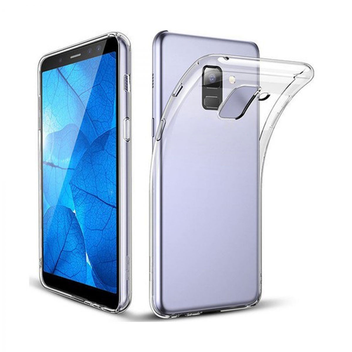 Nettech Samsung Galaxy A600 A6 2018 Uyumlu Tıpalı Şeffaf Seri Arka Koruma Kılıf VR-10003