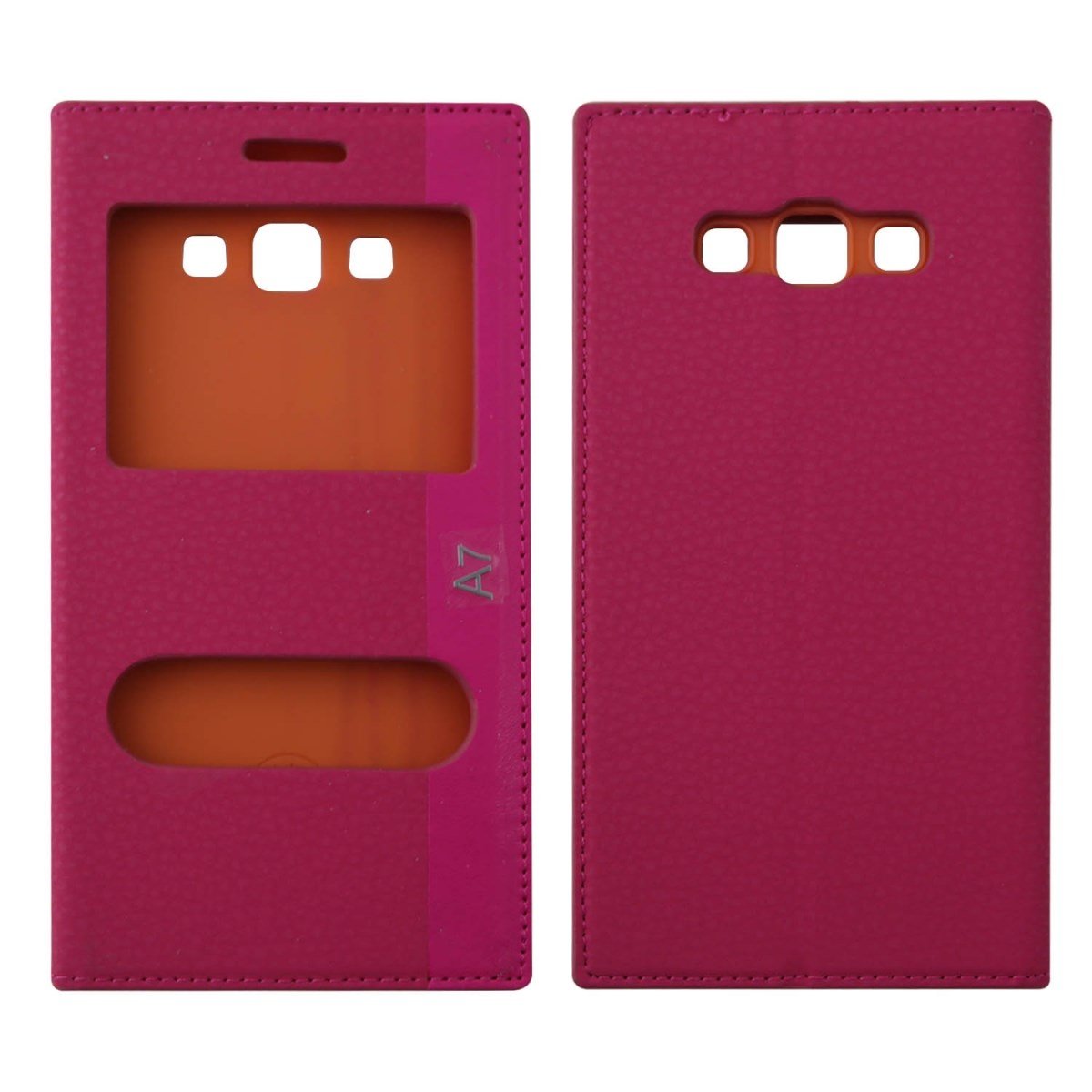 Nettech Samsung Galaxy A700 A7 2015 Uyumlu Pencereli Kapaklı Kılıf VR-8056