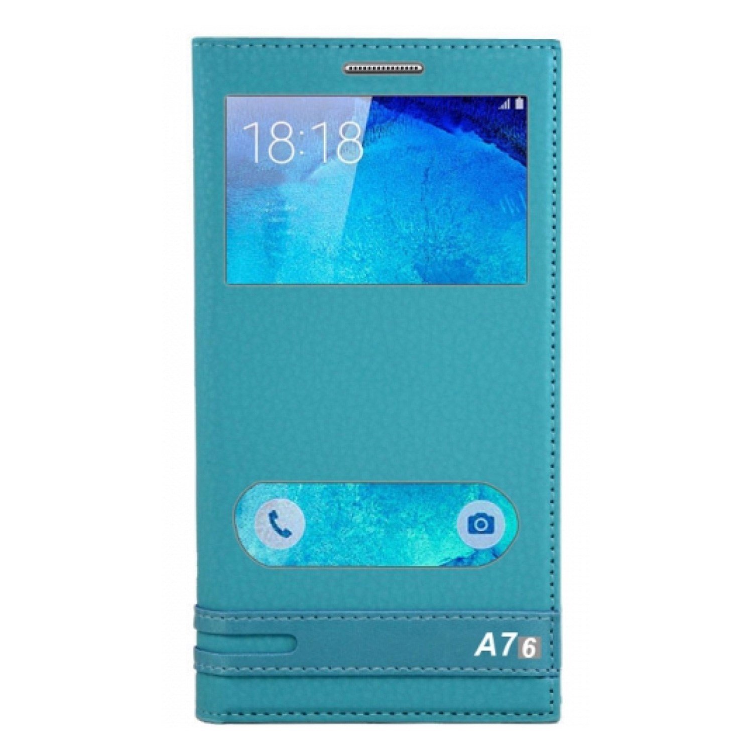 Nettech Samsung Galaxy A710 A7 2016 Uyumlu Pencereli Kapaklı Kılıf VR-1108
