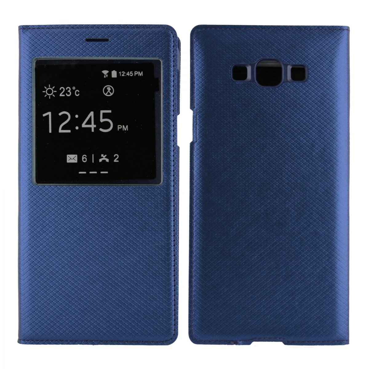 Nettech Samsung Galaxy A8 Uyumlu Pencereli Kapaklı Kılıf VR-8993
