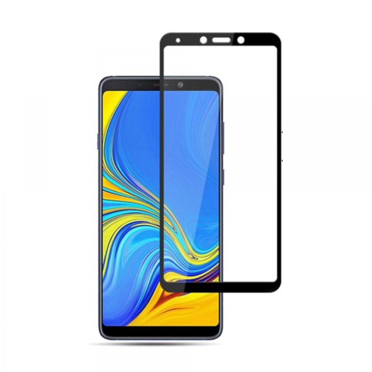 Nettech Samsung Galaxy A9 2018 Uyumlu 5D Glas Full Cam Koruyucu VR-14852