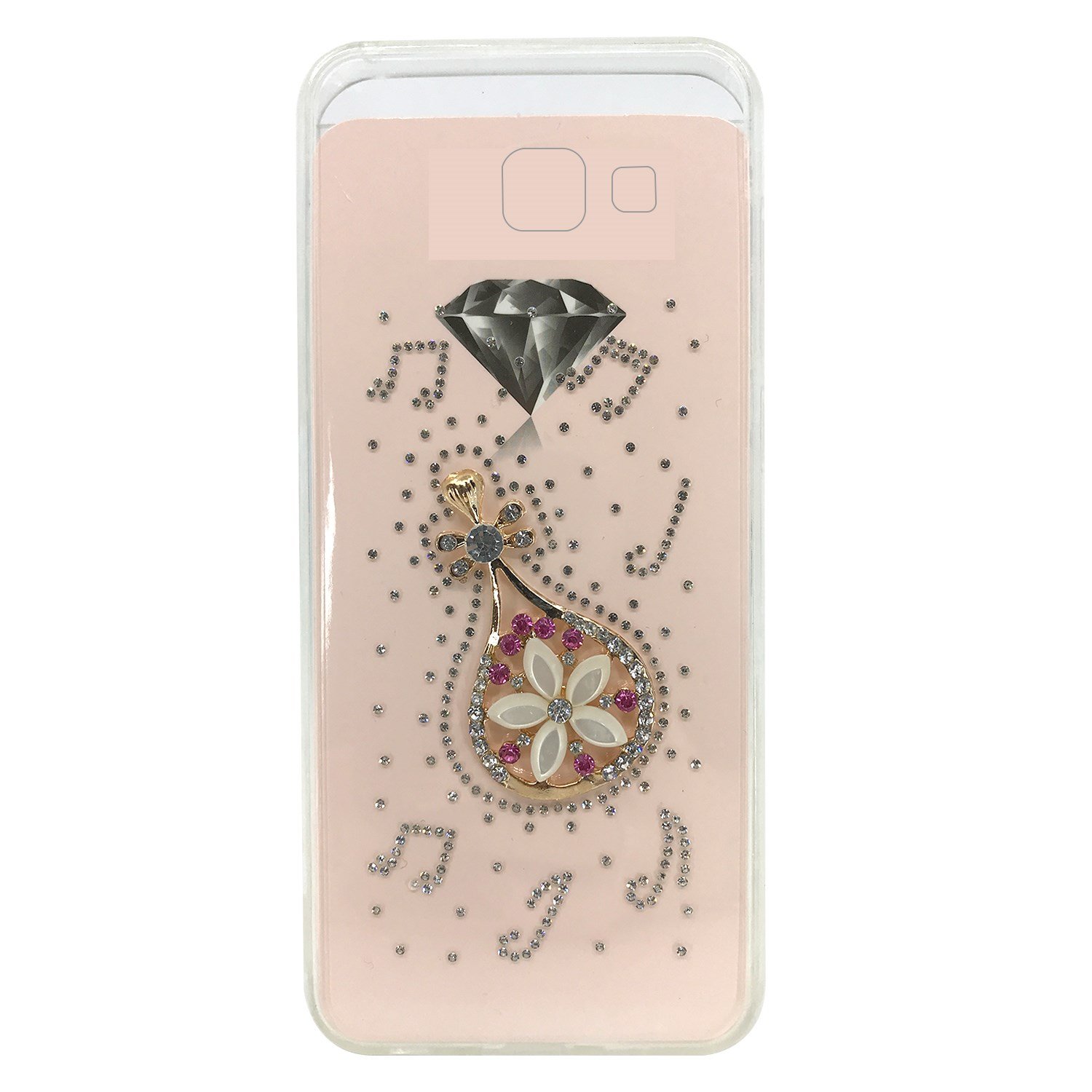 Nettech Samsung Galaxy G570 J5 Prime Uyumlu Taşlı Seri Arka Koruma Kılıf NT-15663