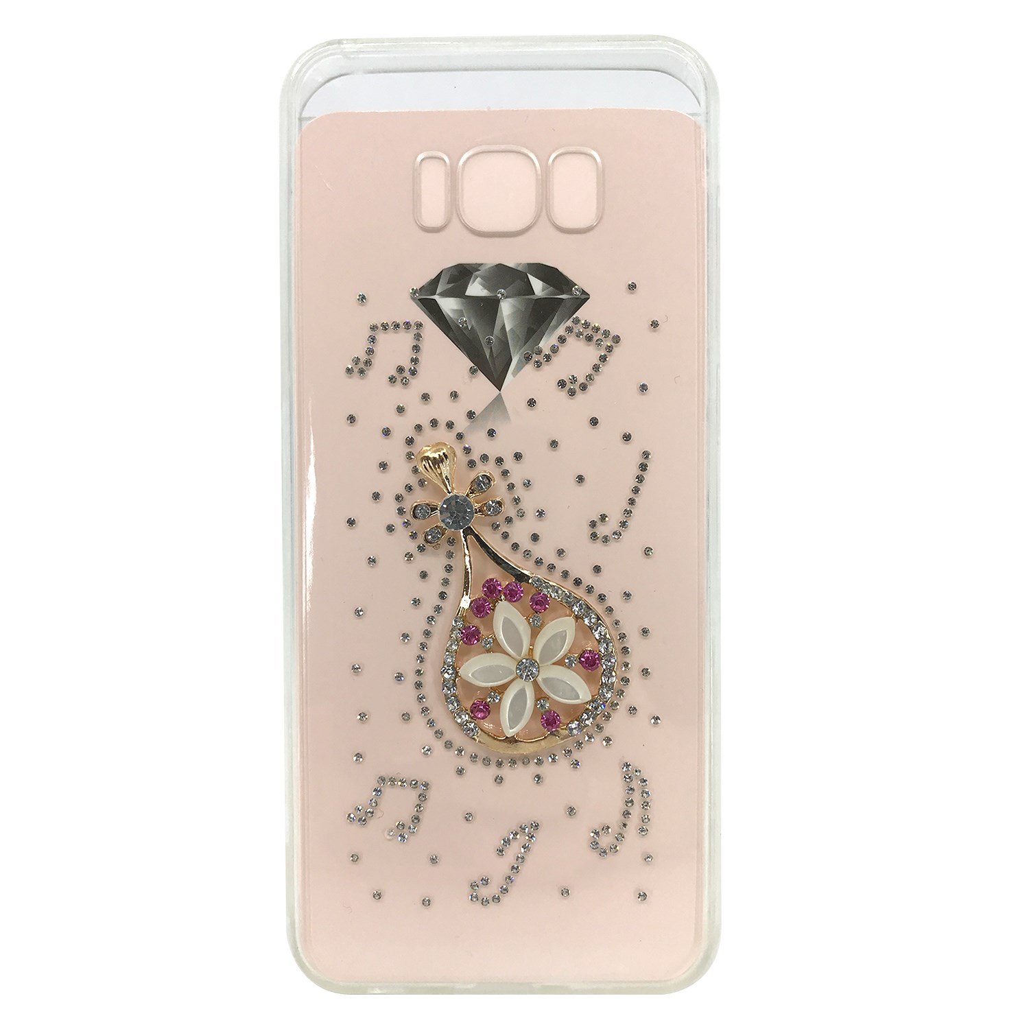 Nettech Samsung Galaxy G955 S8 Plus Uyumlu Taşlı Seri Arka Koruma Kılıf NT-17043
