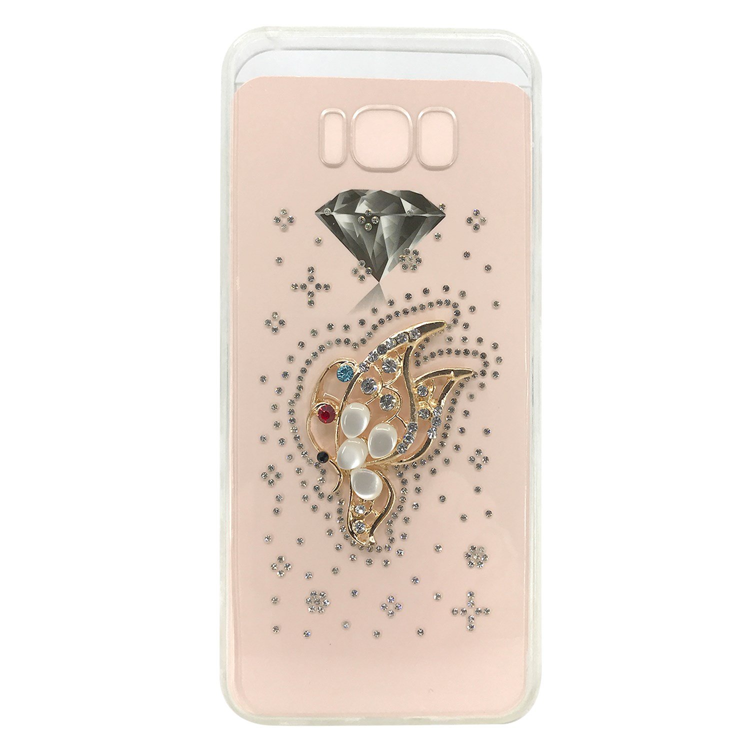 Nettech Samsung Galaxy G955 S8 Plus Uyumlu Taşlı Seri Arka Koruma Kılıf NT-17043