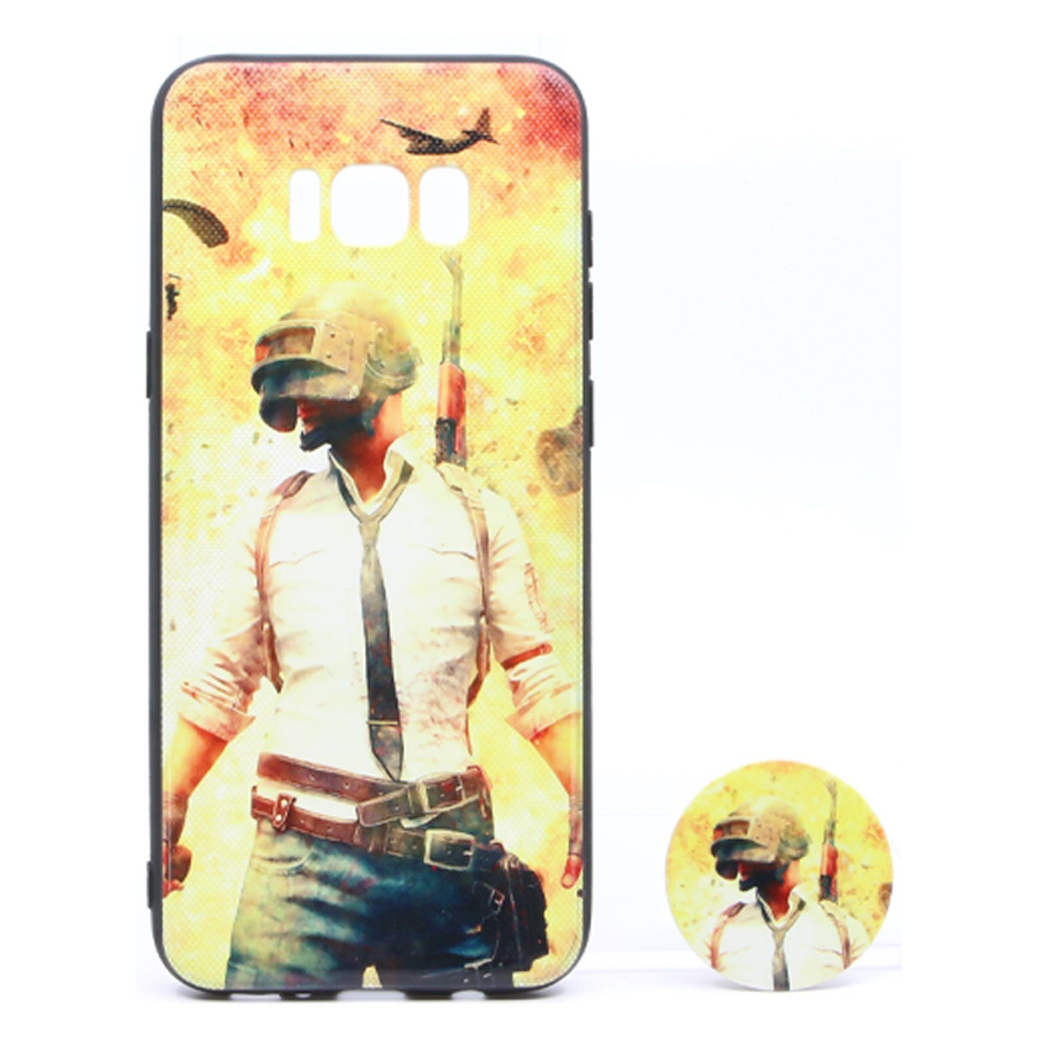 Nettech Samsung Galaxy G955 S8 Plus Uyumlu Desenli Popsocket Seri Arka Koruma Kılıf NT-79689