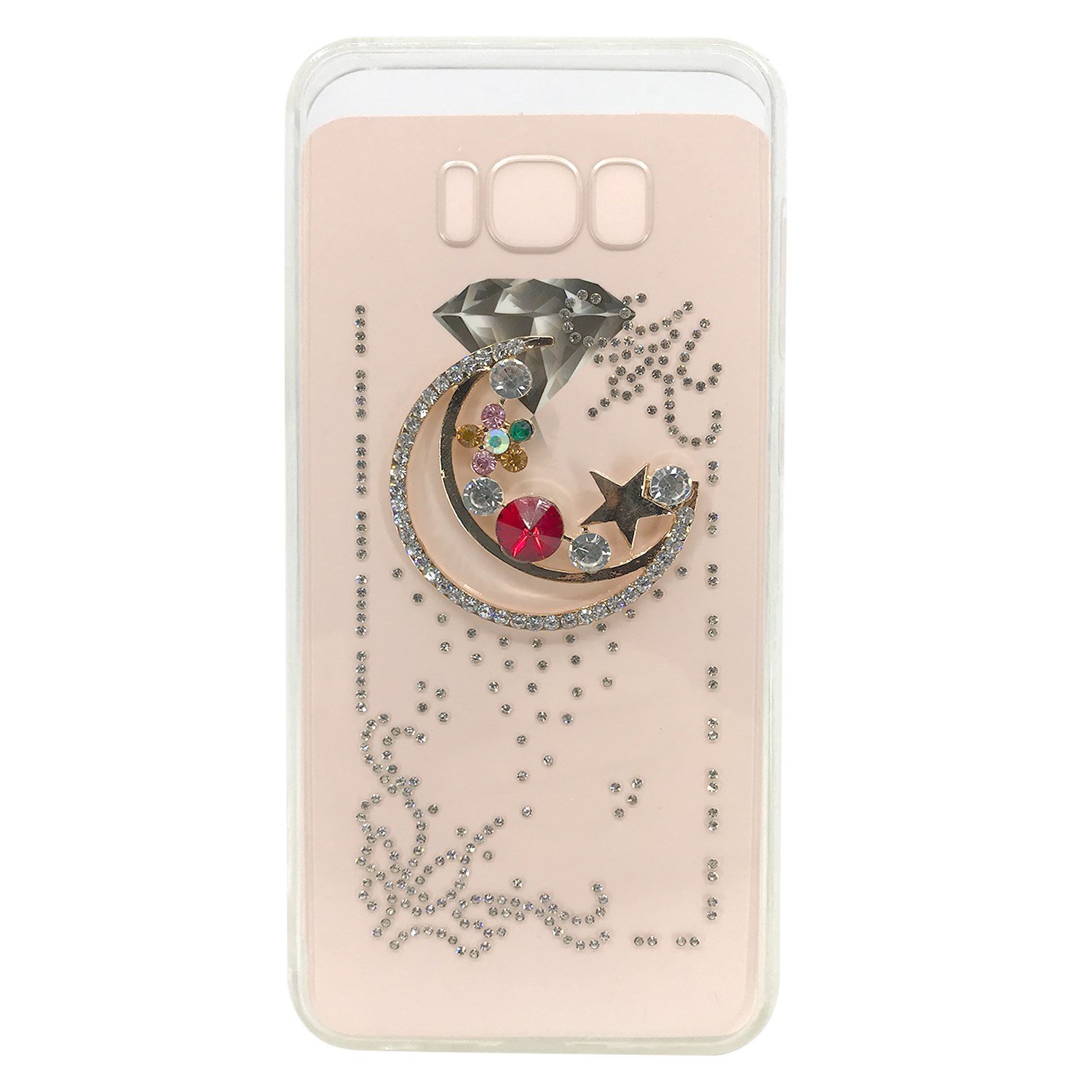 Nettech Samsung Galaxy G955 S8 Plus Uyumlu Taşlı Seri Arka Koruma Kılıf NT-17043