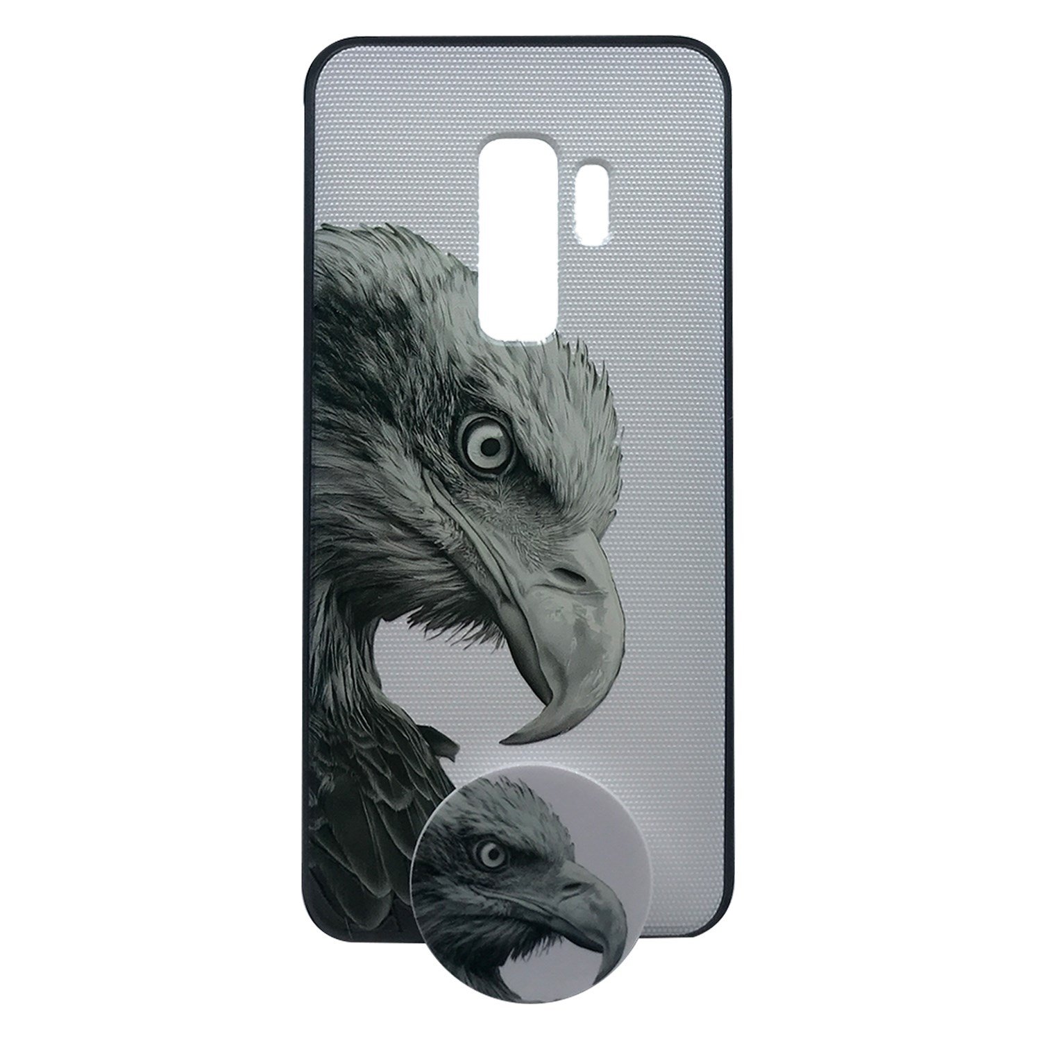 Nettech Samsung Galaxy G965 S9 Plus Uyumlu Desenli Popsocket Seri Arka Koruma Kılıf NT-79687