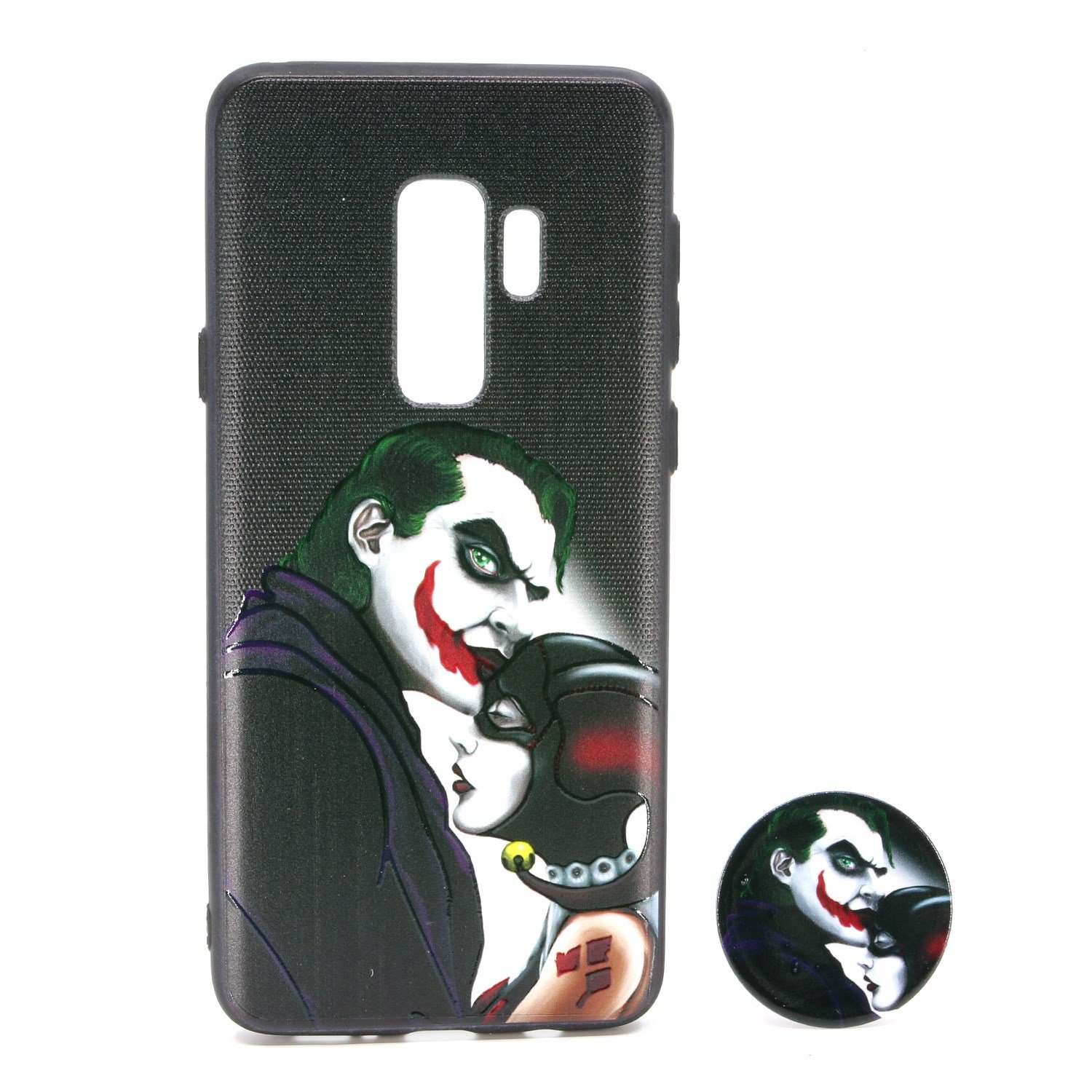Nettech Samsung Galaxy G965 S9 Plus Uyumlu Desenli Popsocket Seri Arka Koruma Kılıf NT-79687